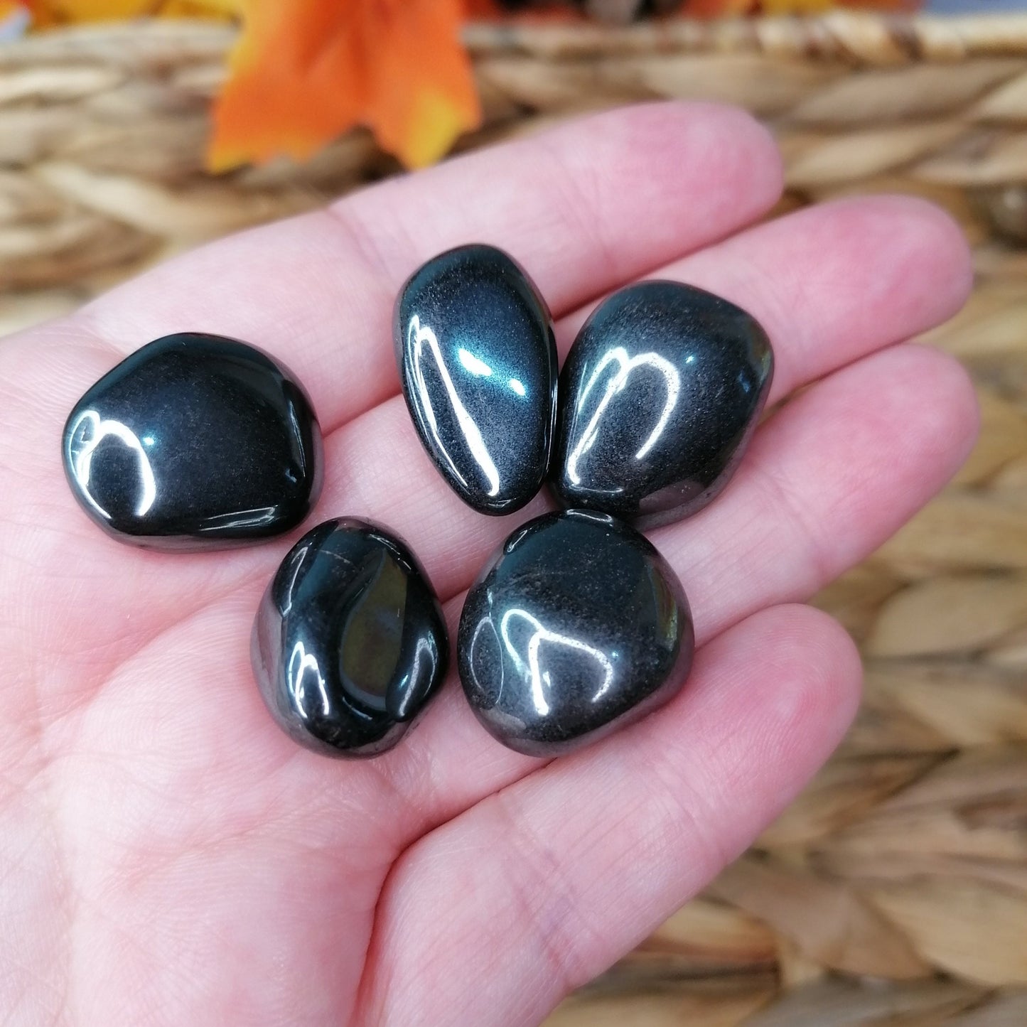 Black Silver Hematite gemstone