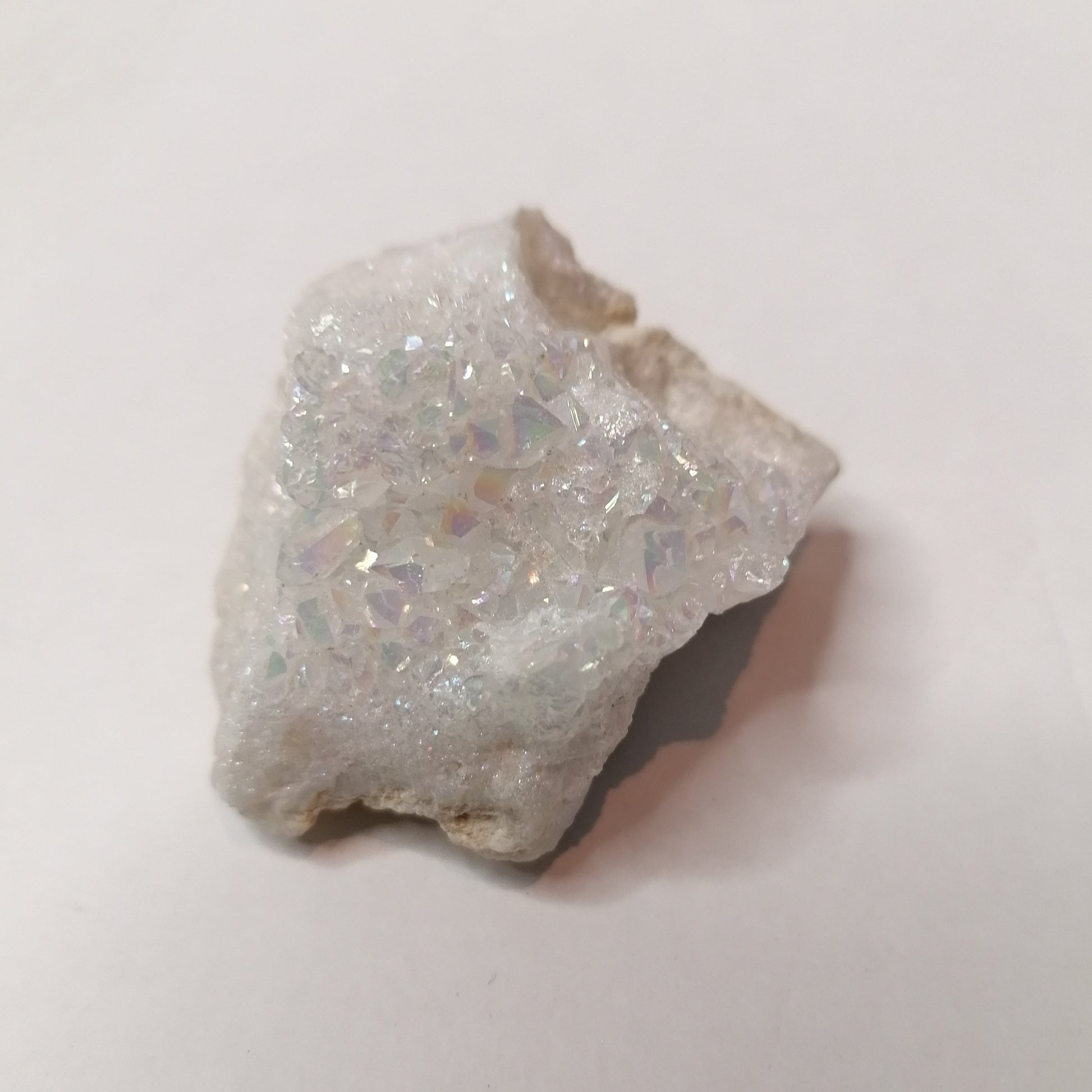 white aura quartz druzy