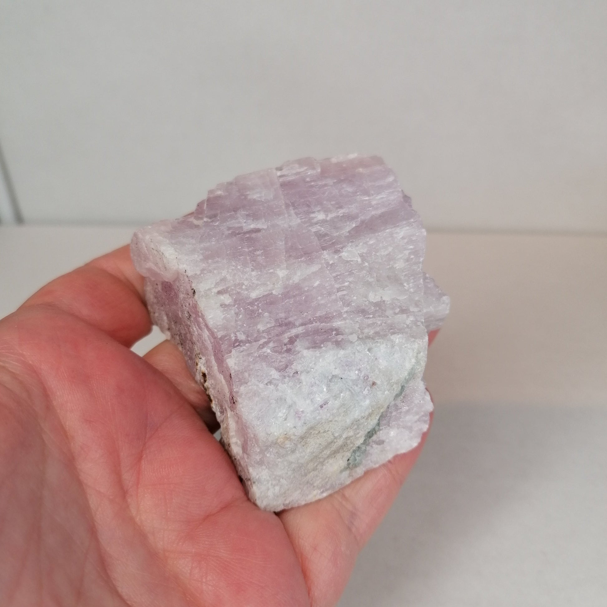 raw kunzite, purple