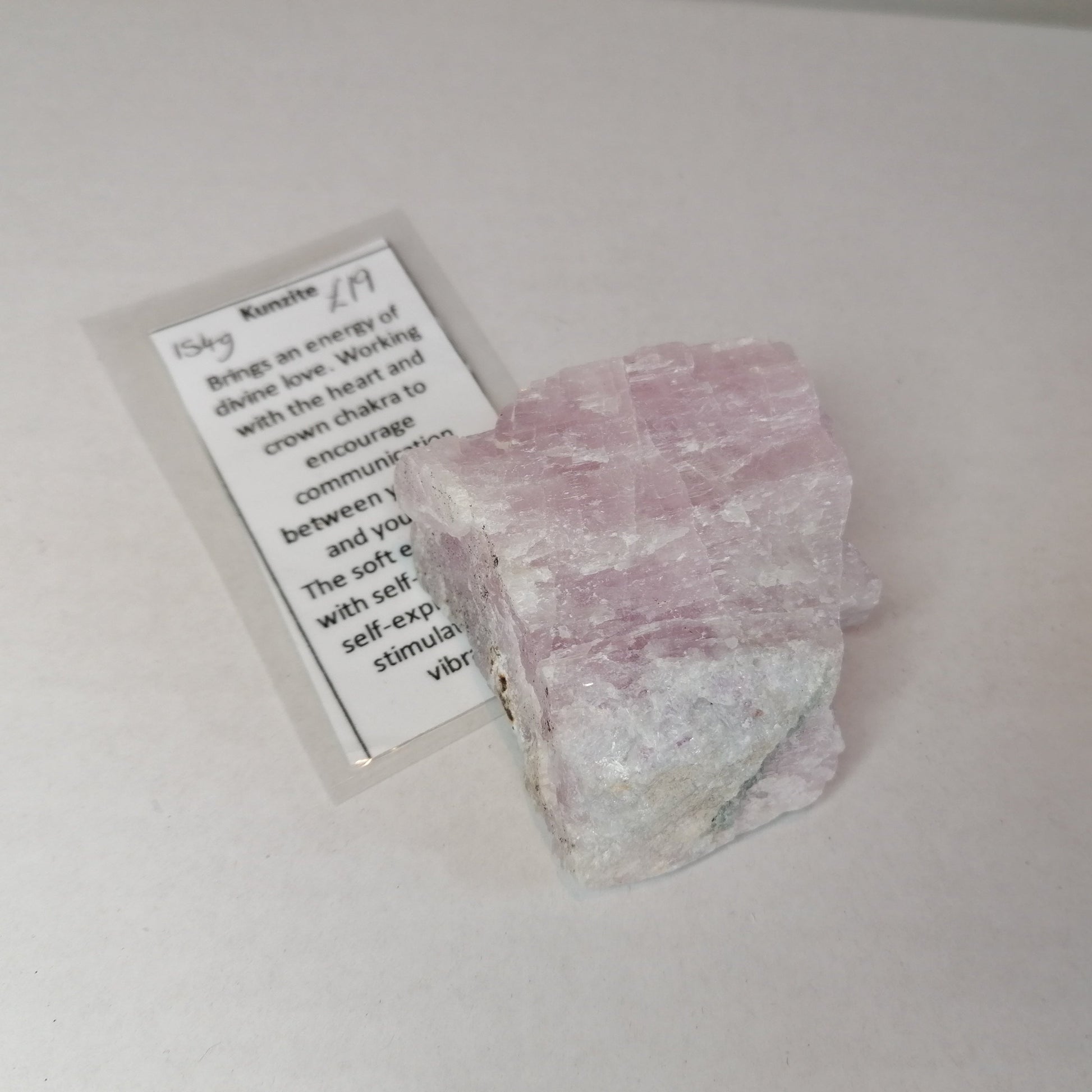 raw kunzite mid size, purple