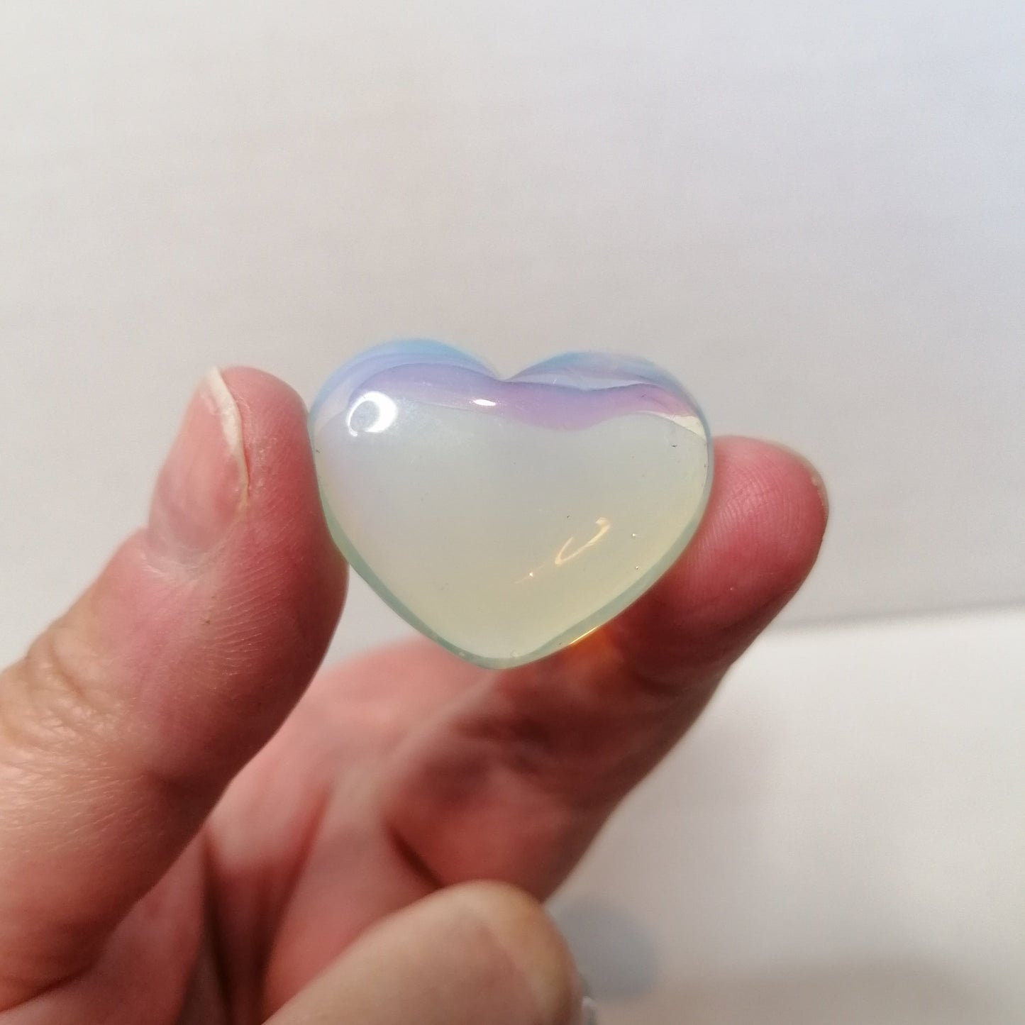 opalescent opalite heart