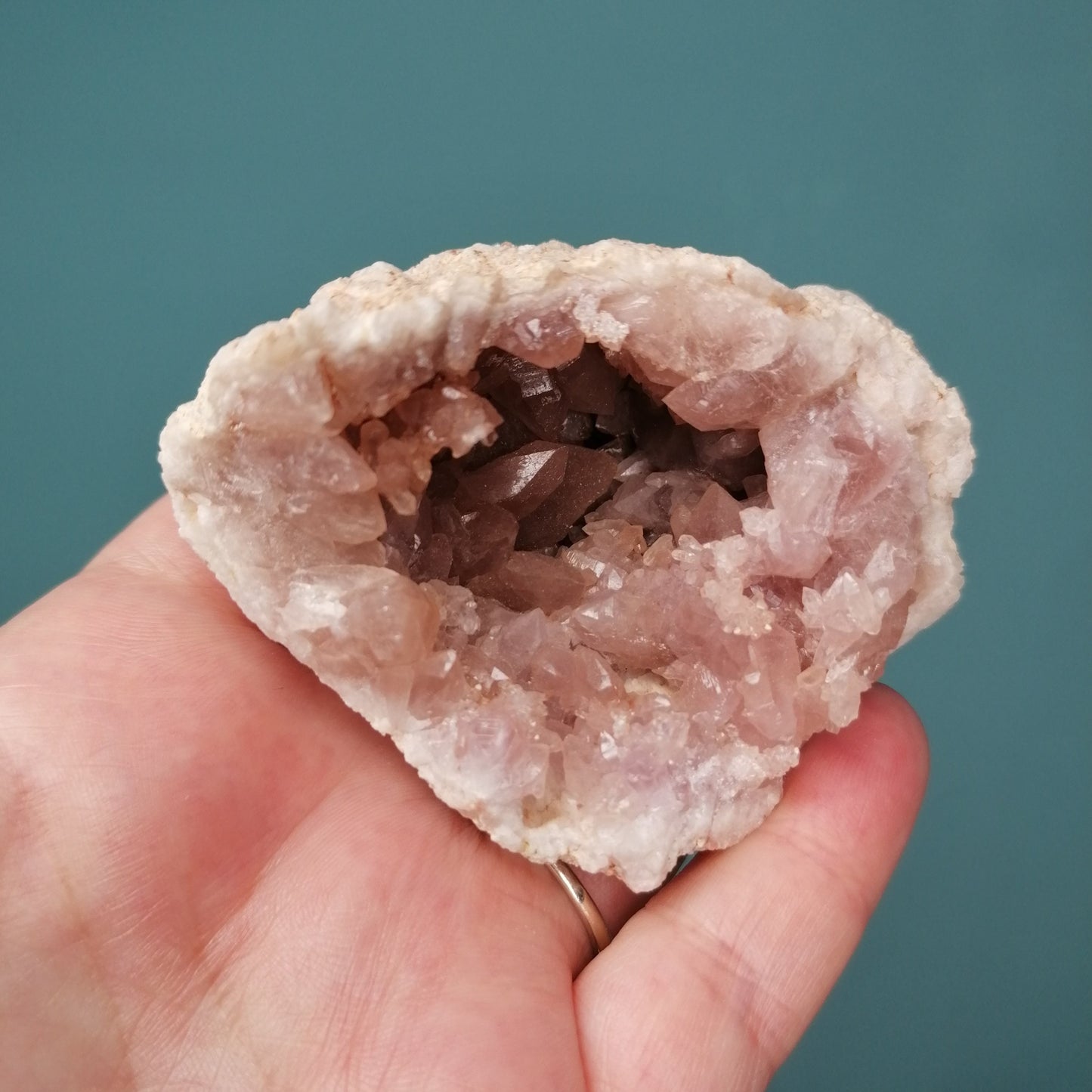 top quality large pink amethyst geode