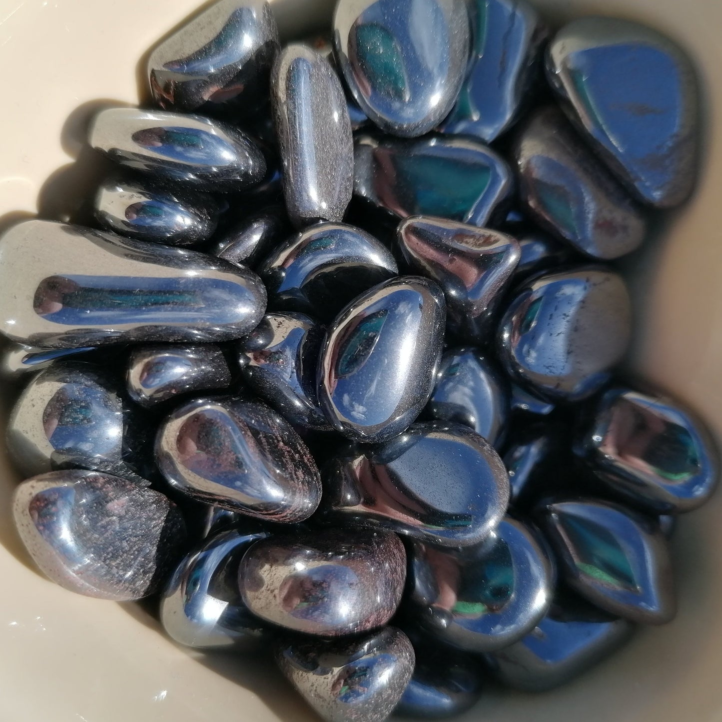 Black Silver Hematite tumbles