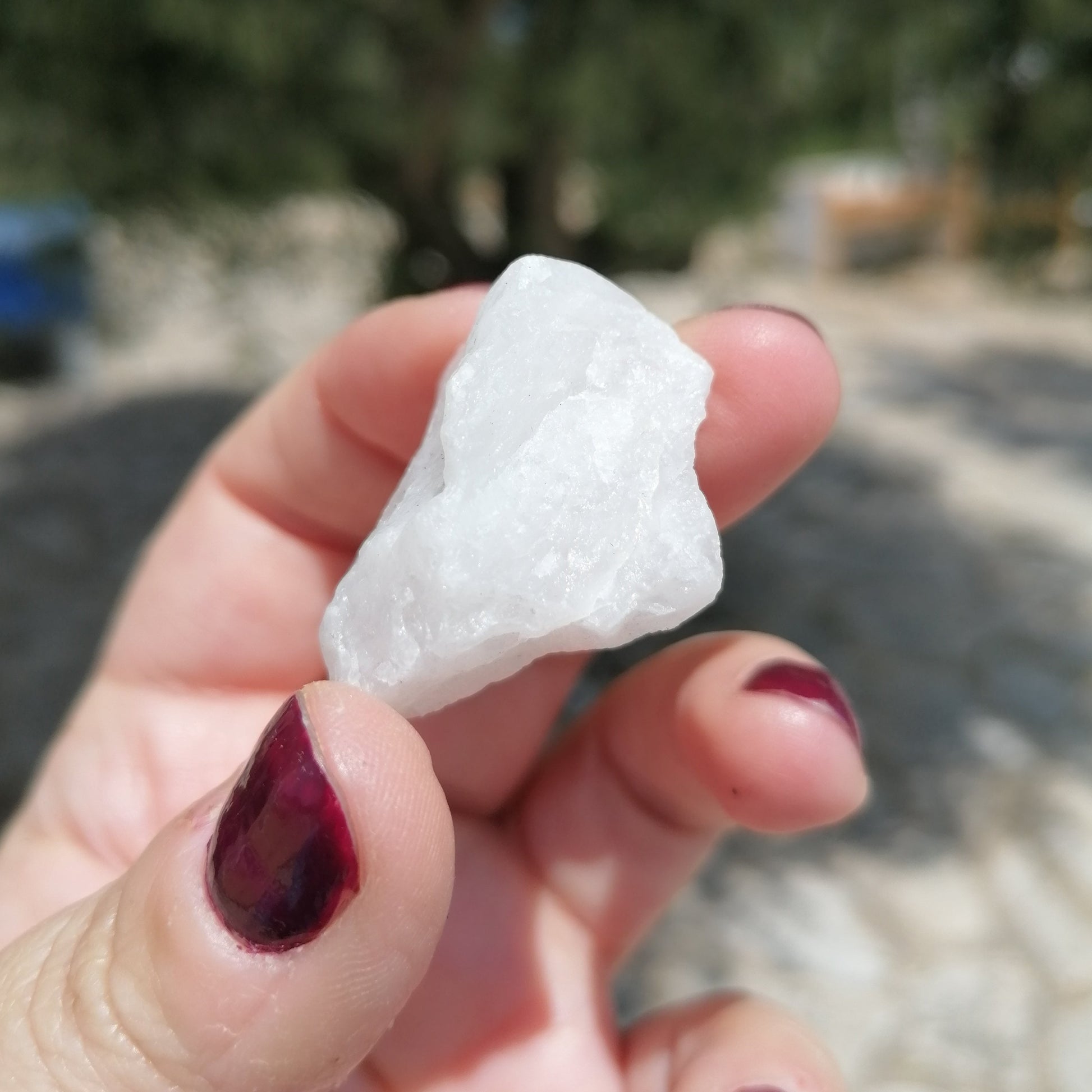 white quartz glow stone raw chunk