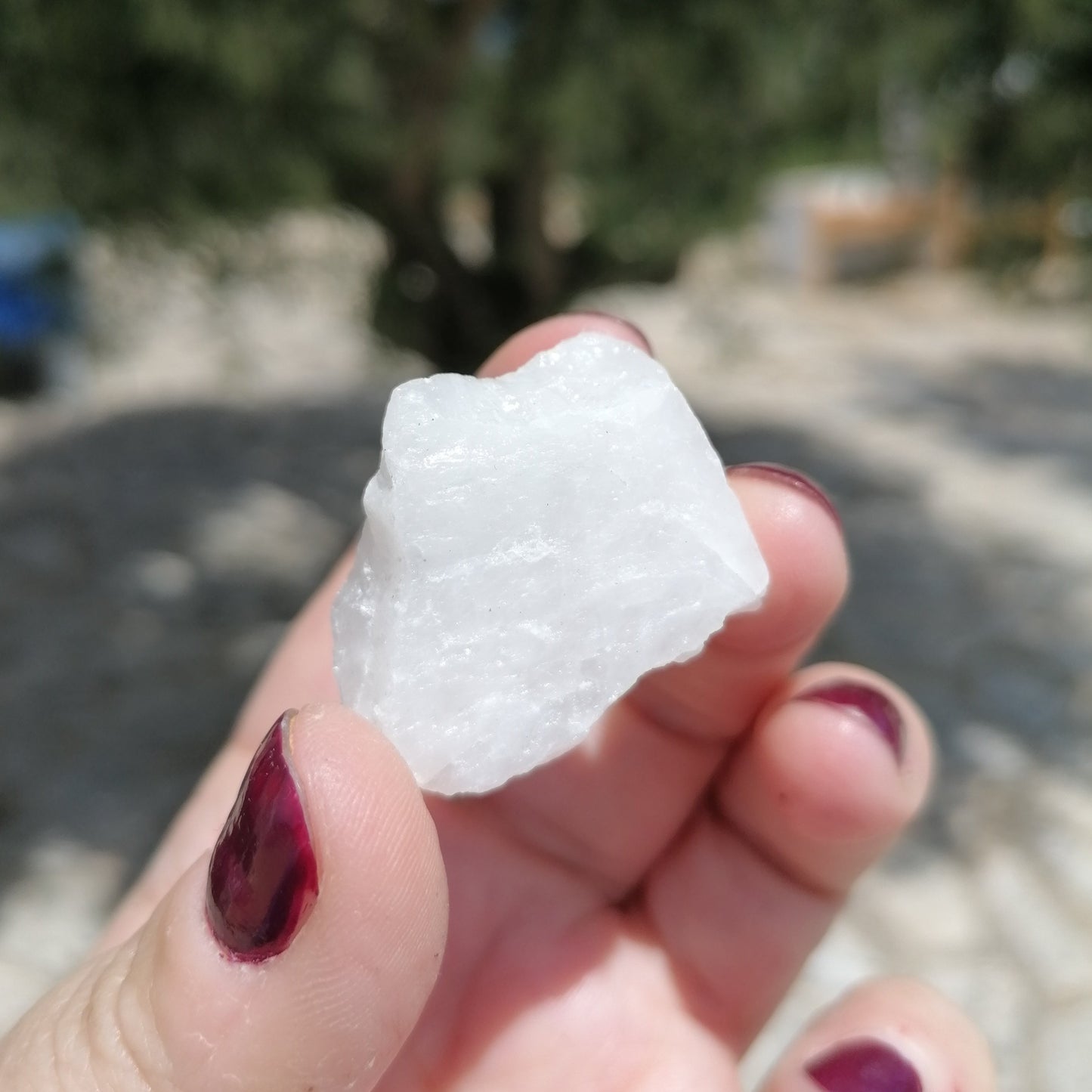 white quartz glow stone raw chunk