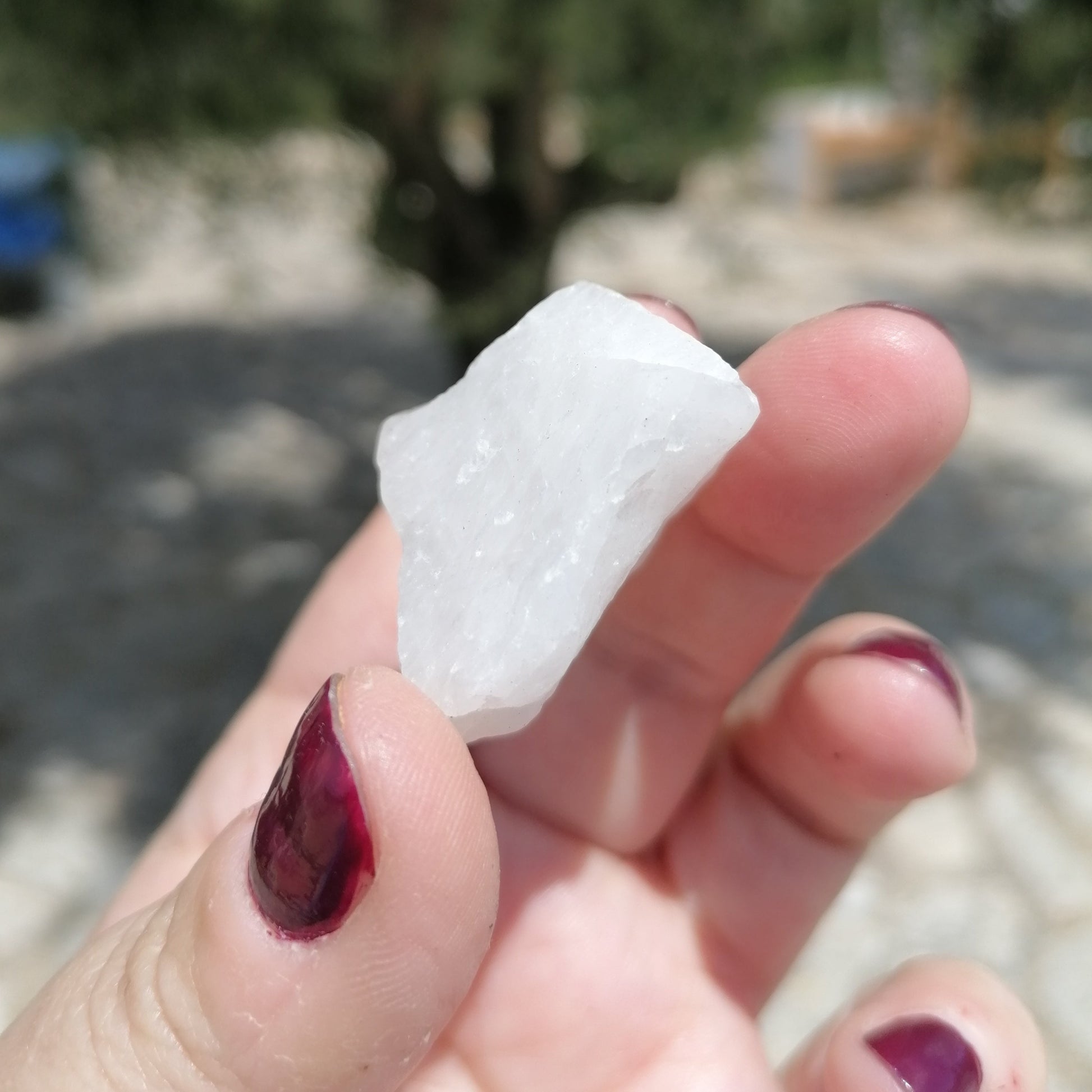 white quartz glow stone raw chunk