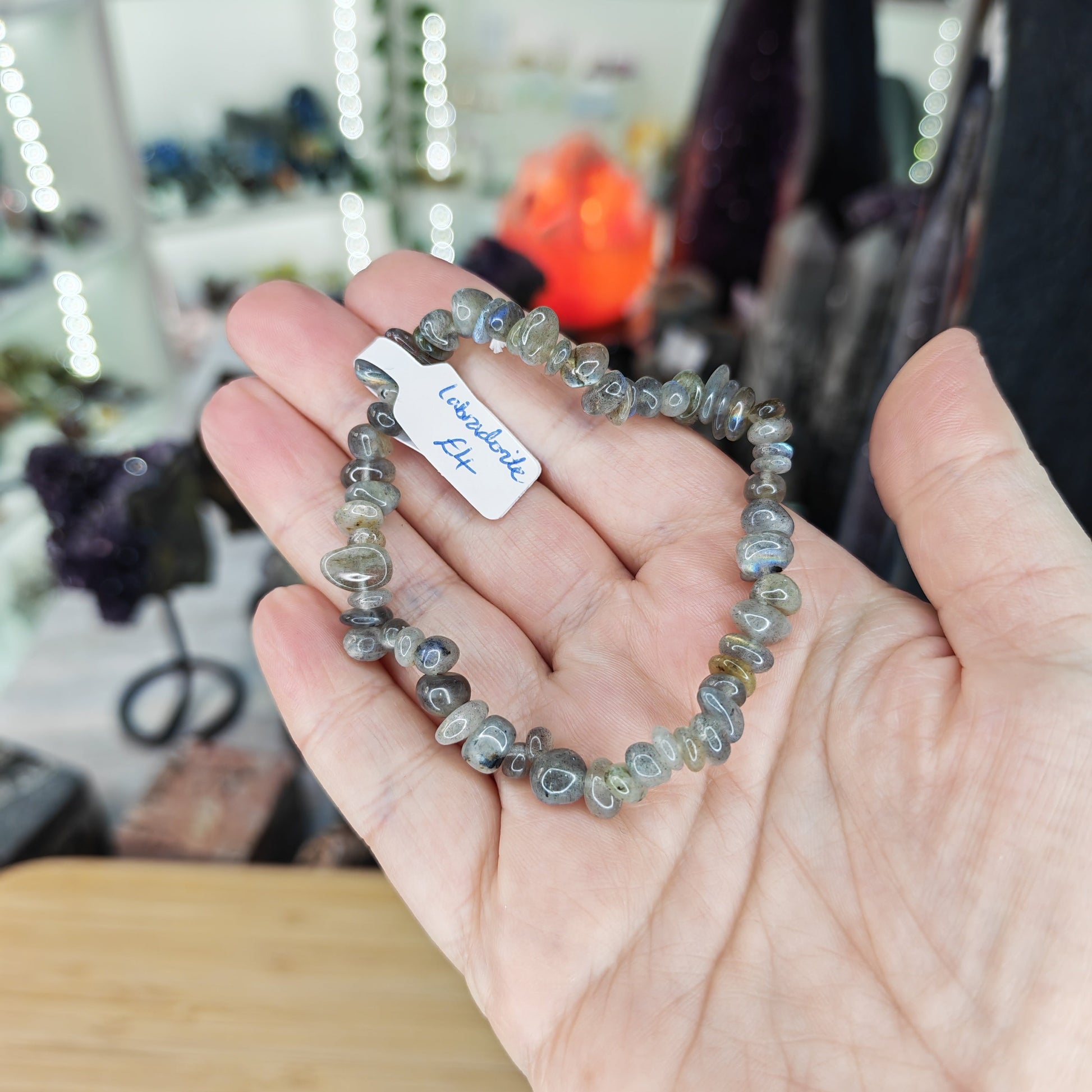 Labradorite Chip Bracelet