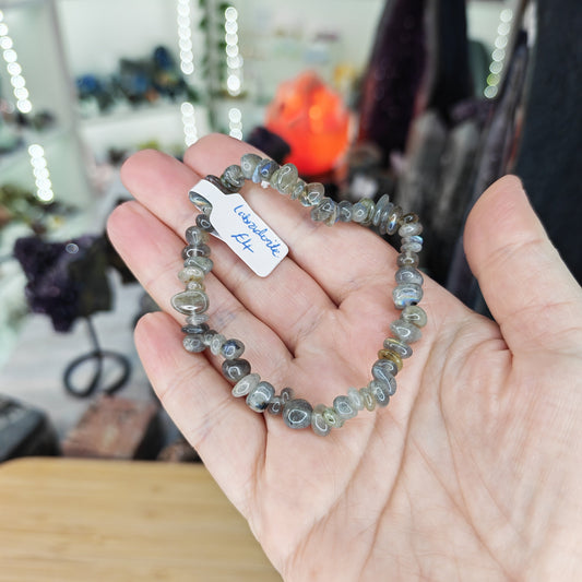 Labradorite Chip Bracelet