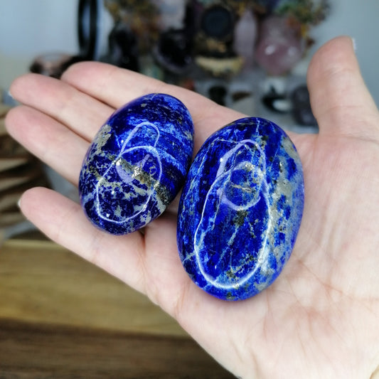 Blue and Gold Lapis Lazuli Palmstones