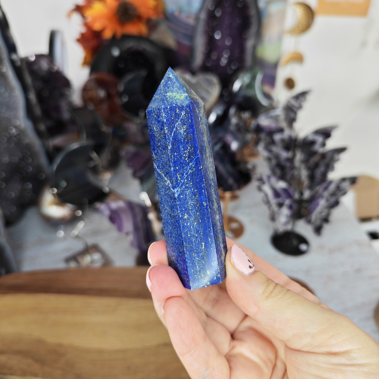 Blue and Gold Lapis Lazuli Tower