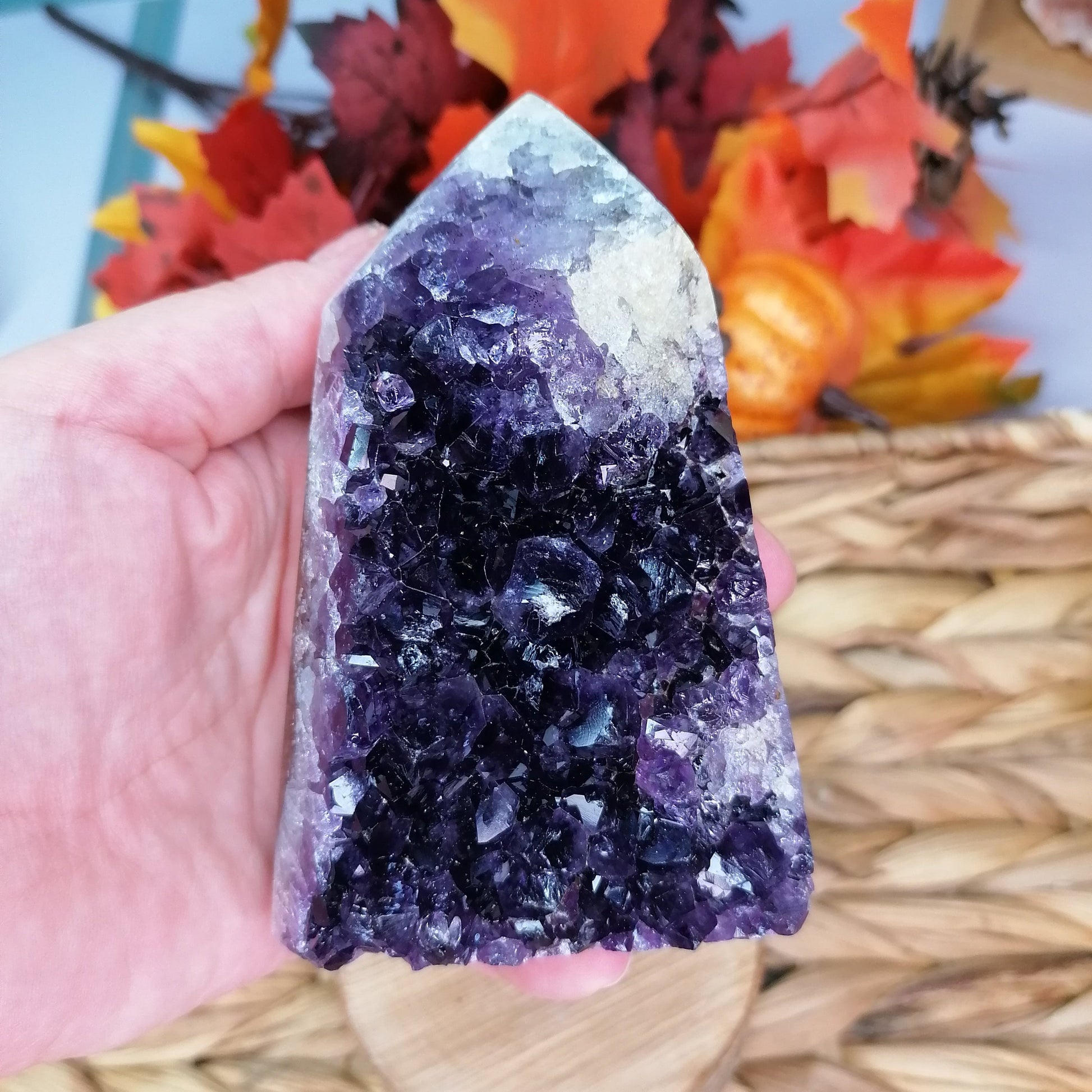 Large Purple Amethyst Druzy Tower