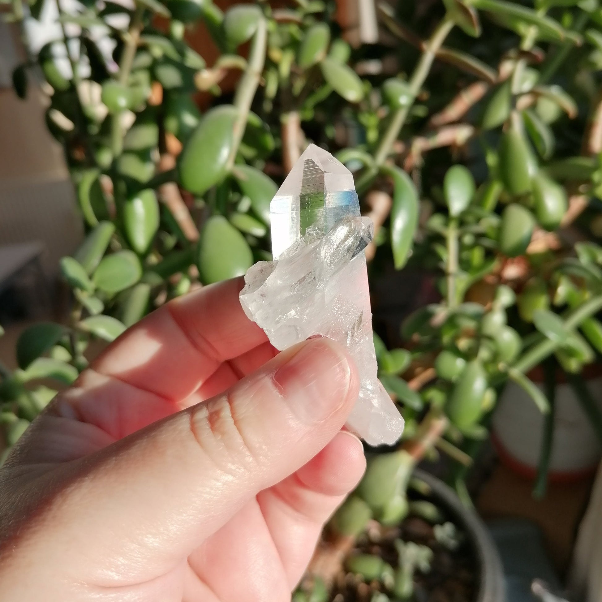 Lemurian Pink Quartz with striations