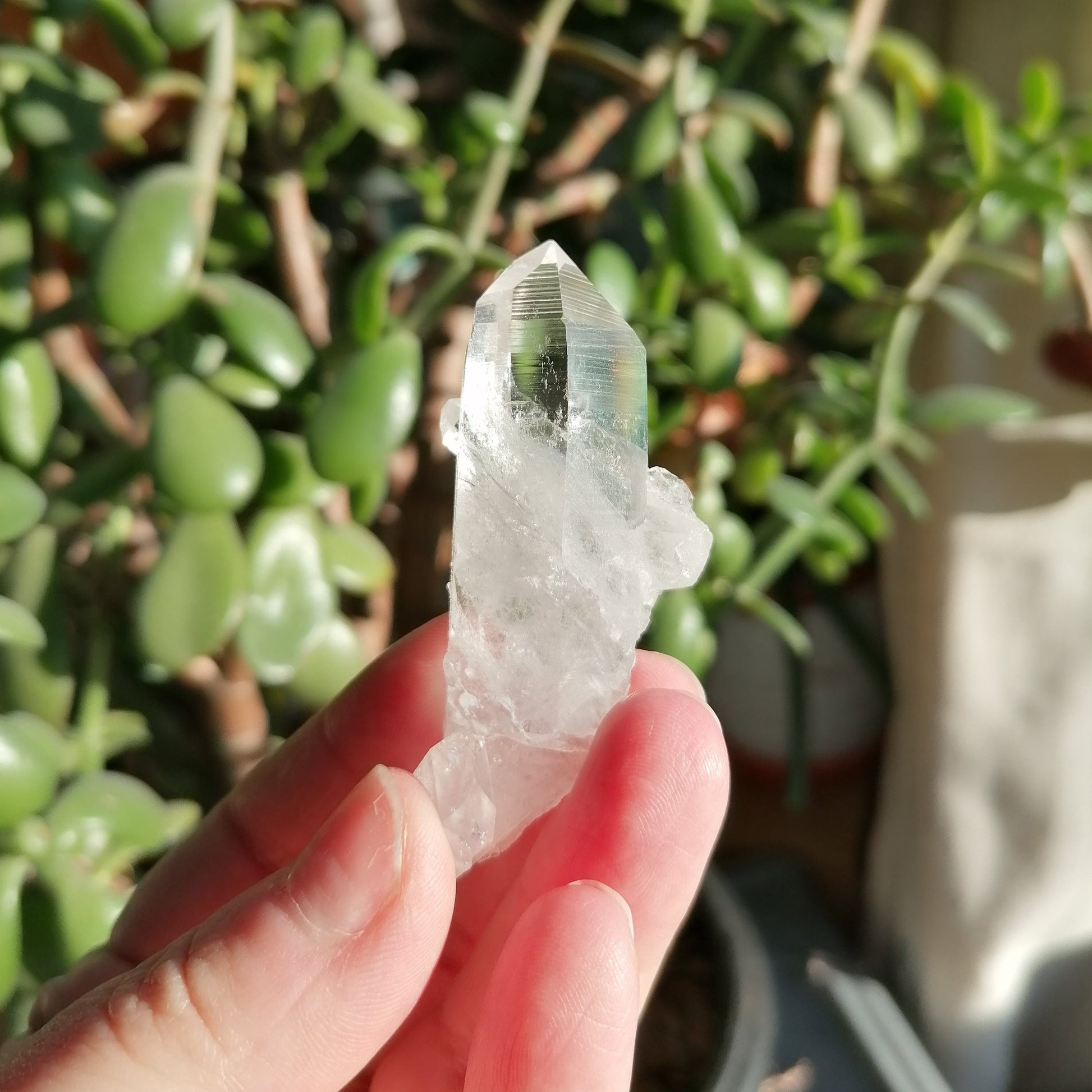 Lemurian Quartz with pink hue from colombia, rare