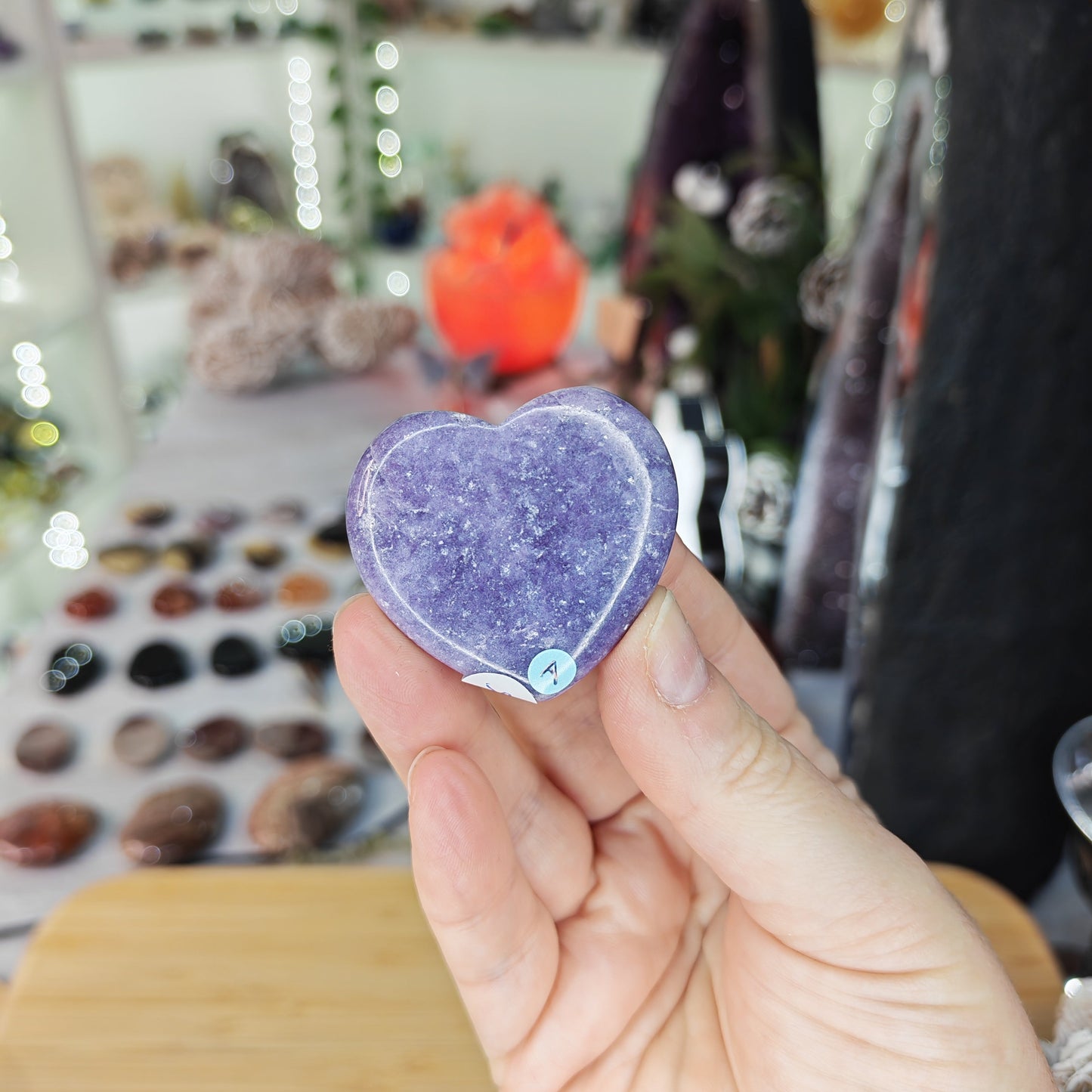 Lepidolite Heart Option A