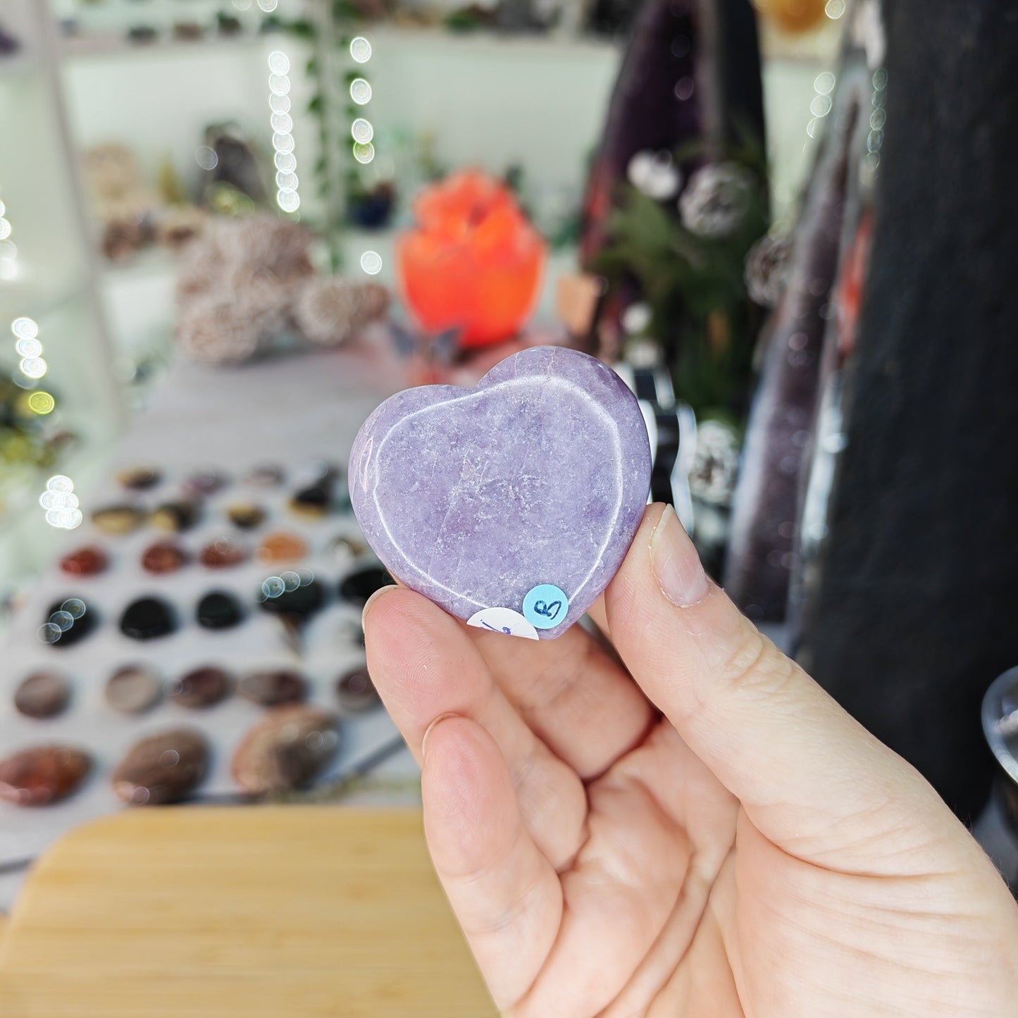 Lepidolite Heart Option B