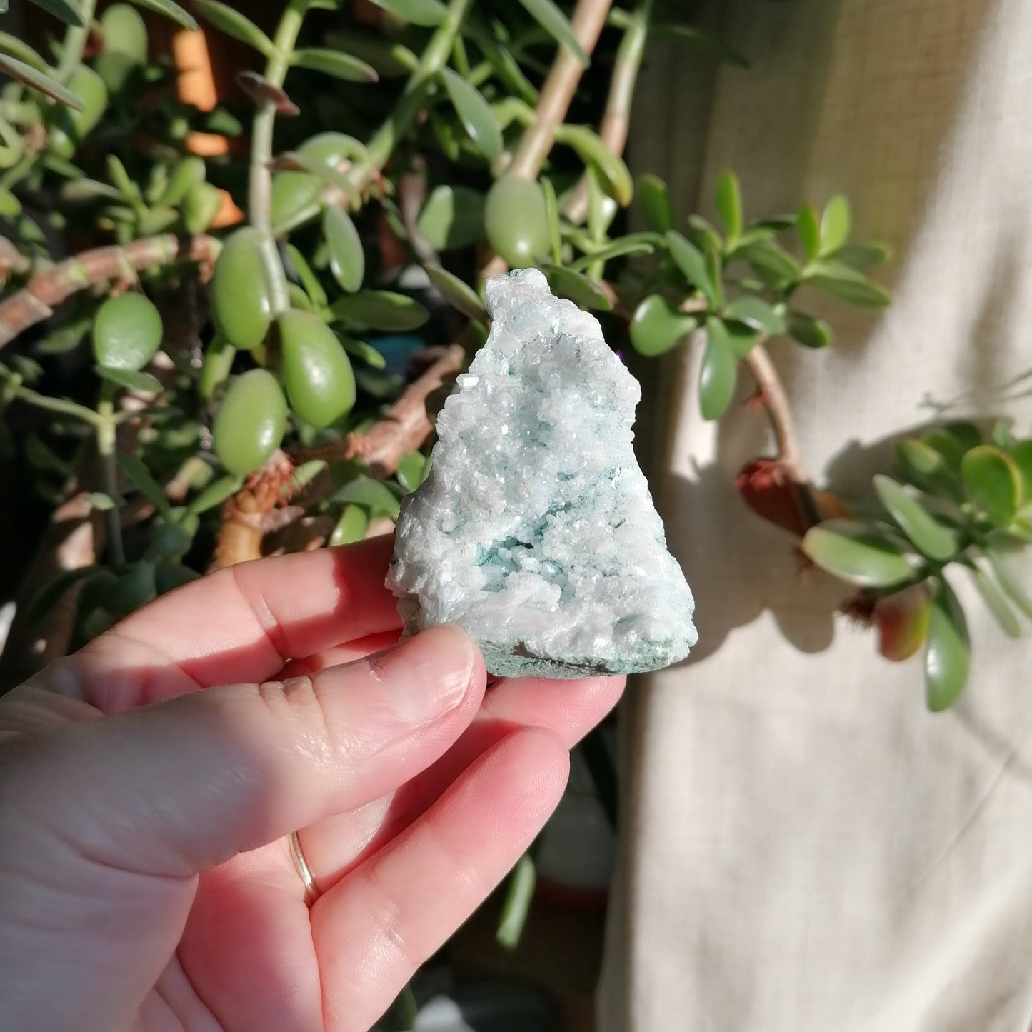 Light Blue Aura Quartz Cluster