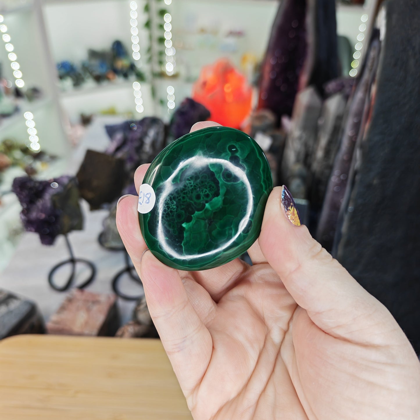 Malachite Palmstone, Back