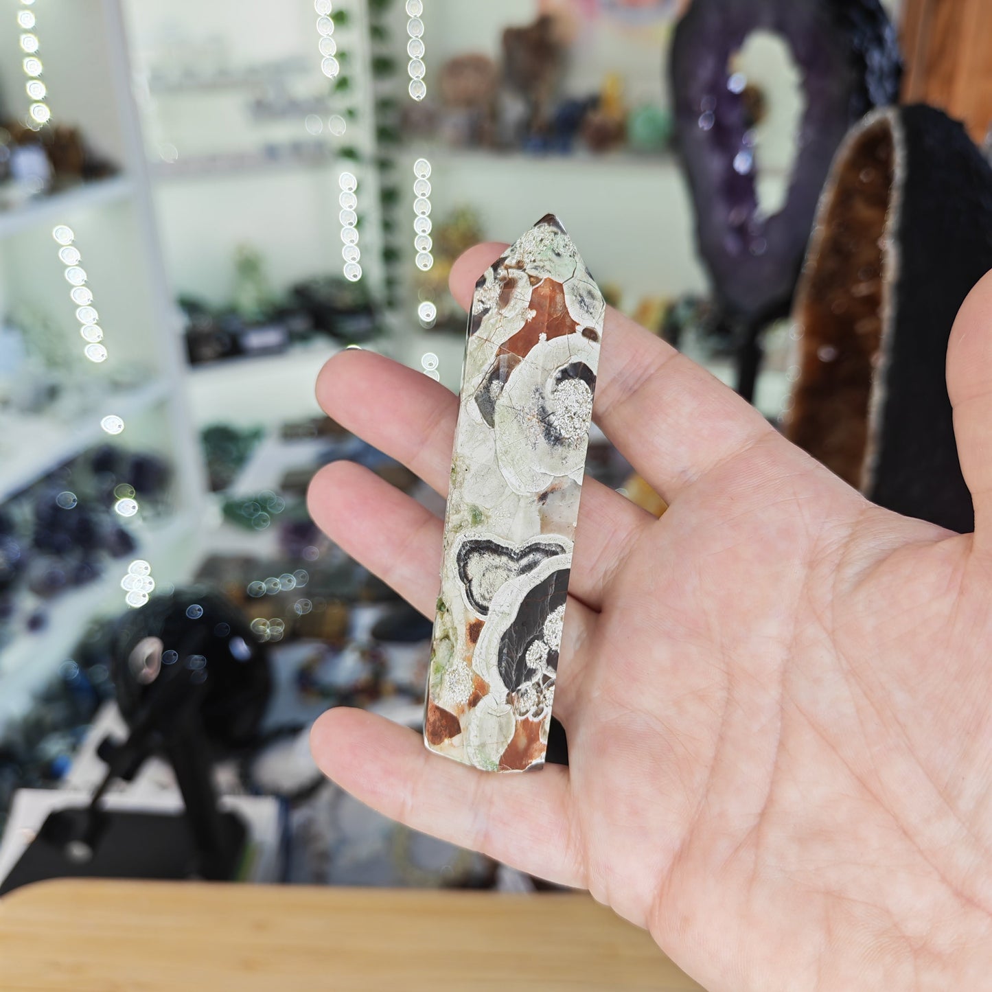 Money Jasper Crystal Tower