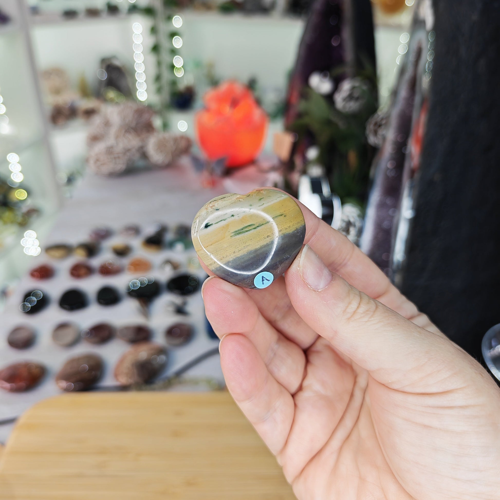 Ocean Jasper Heart Option A