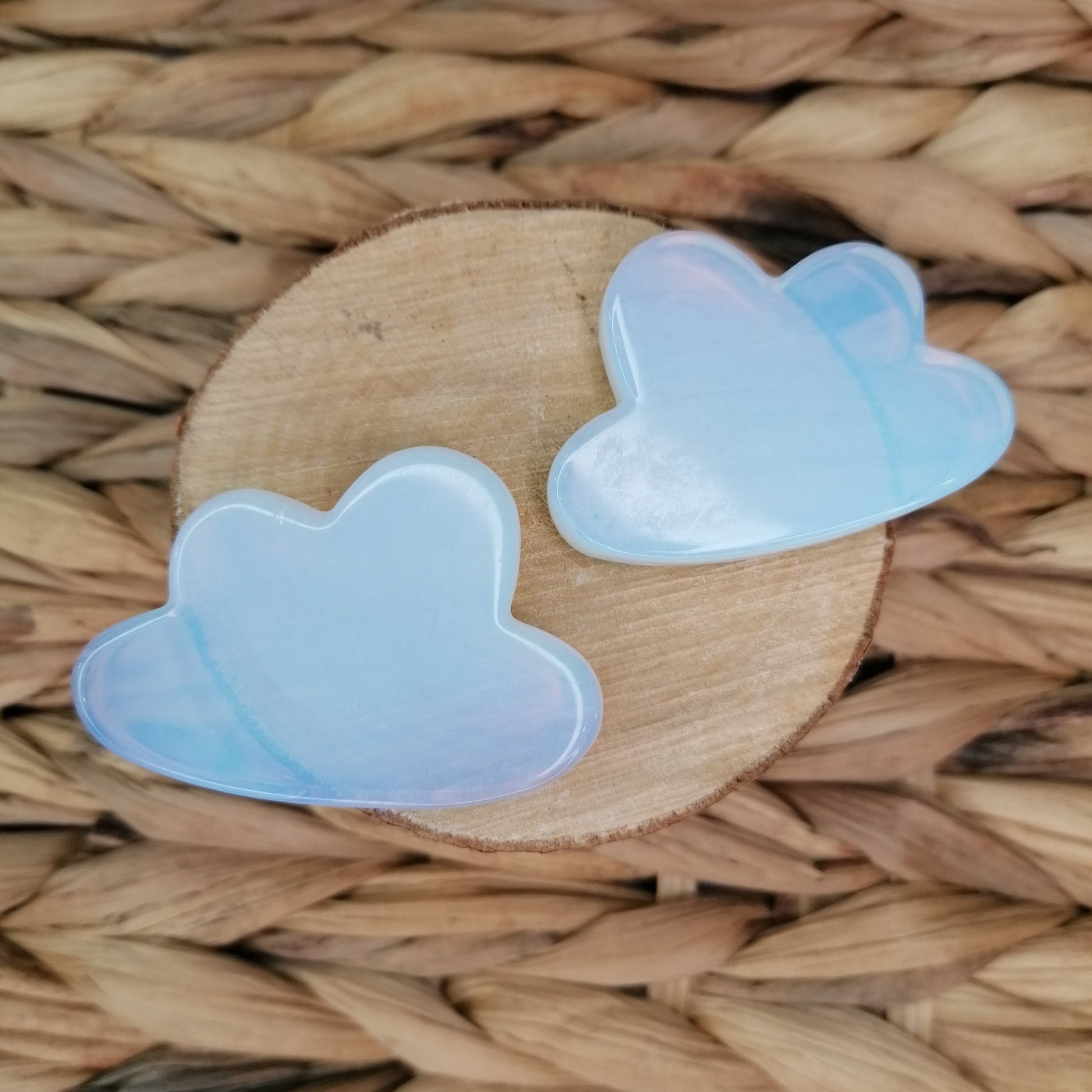 White Transparent Opalite Crystal Cloud