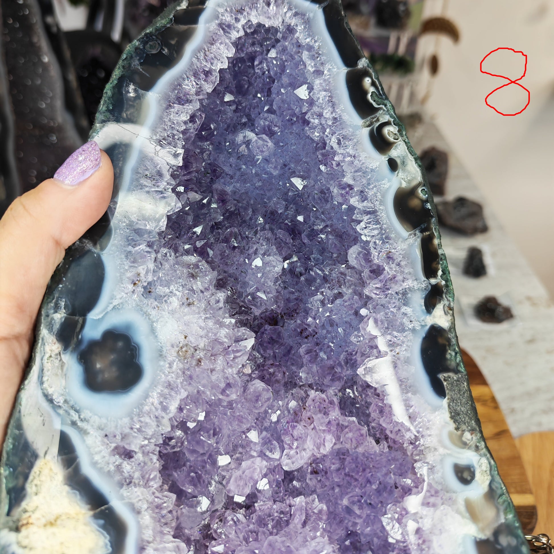 Blue Purple Amethyst Church