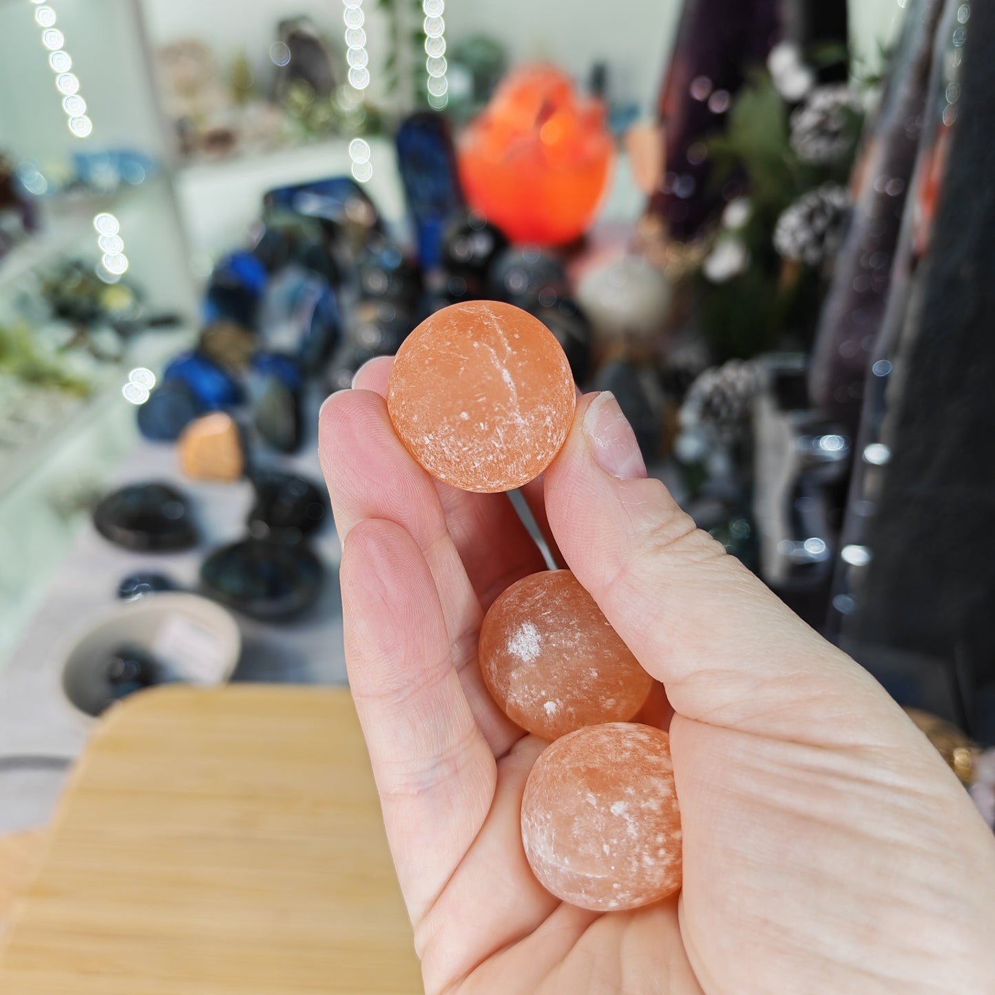 Orange Selenite Tumble stone