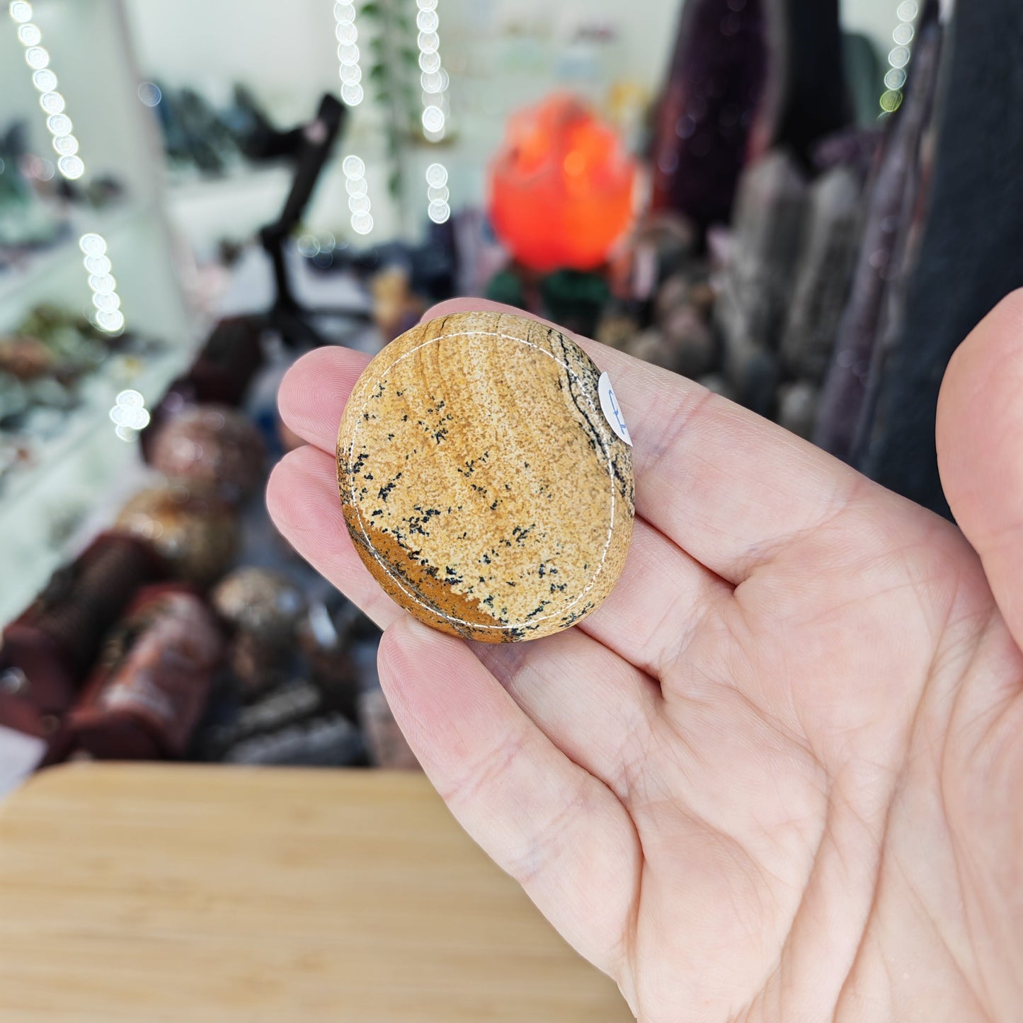 Picture Jasper Thumb Stone