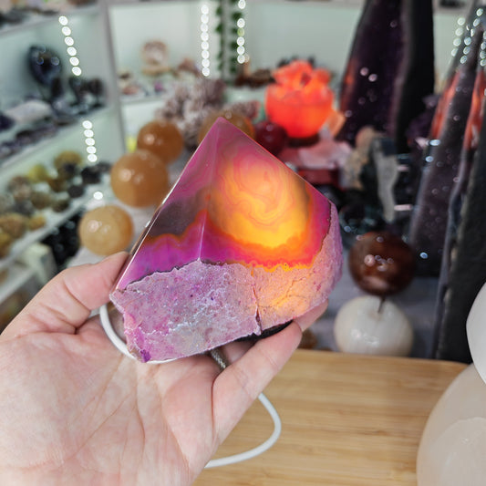 Pink Agate USB Light