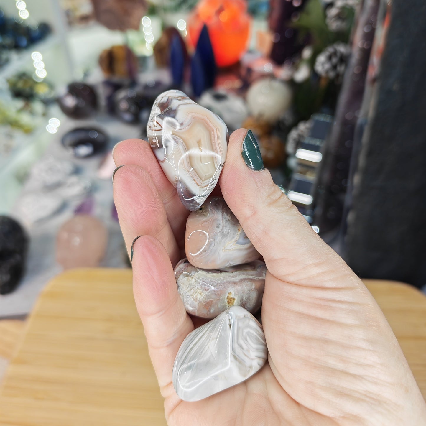 Pink Botswana Agate Tumble