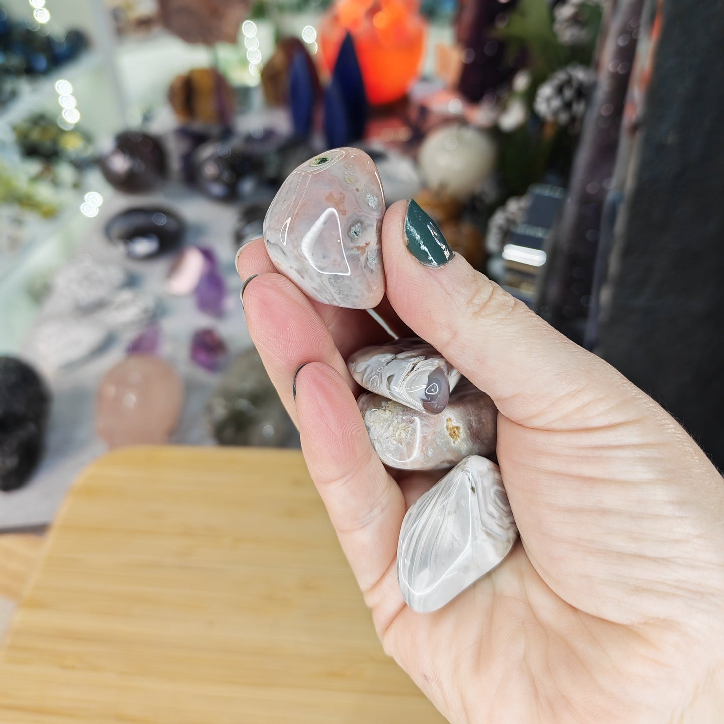 Pink Botswana Agate Tumblestones