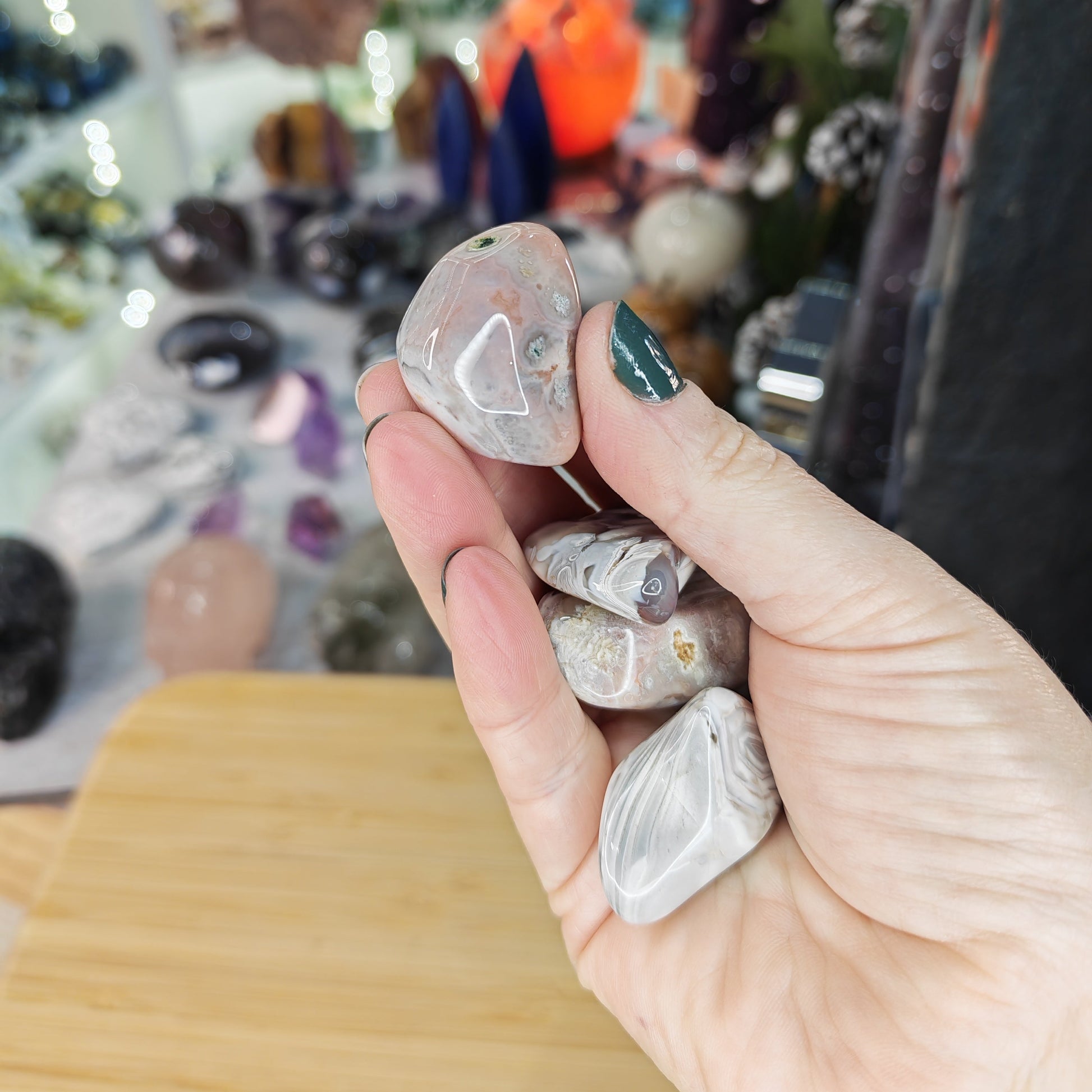 Pink Botswana Agate Tumblestones