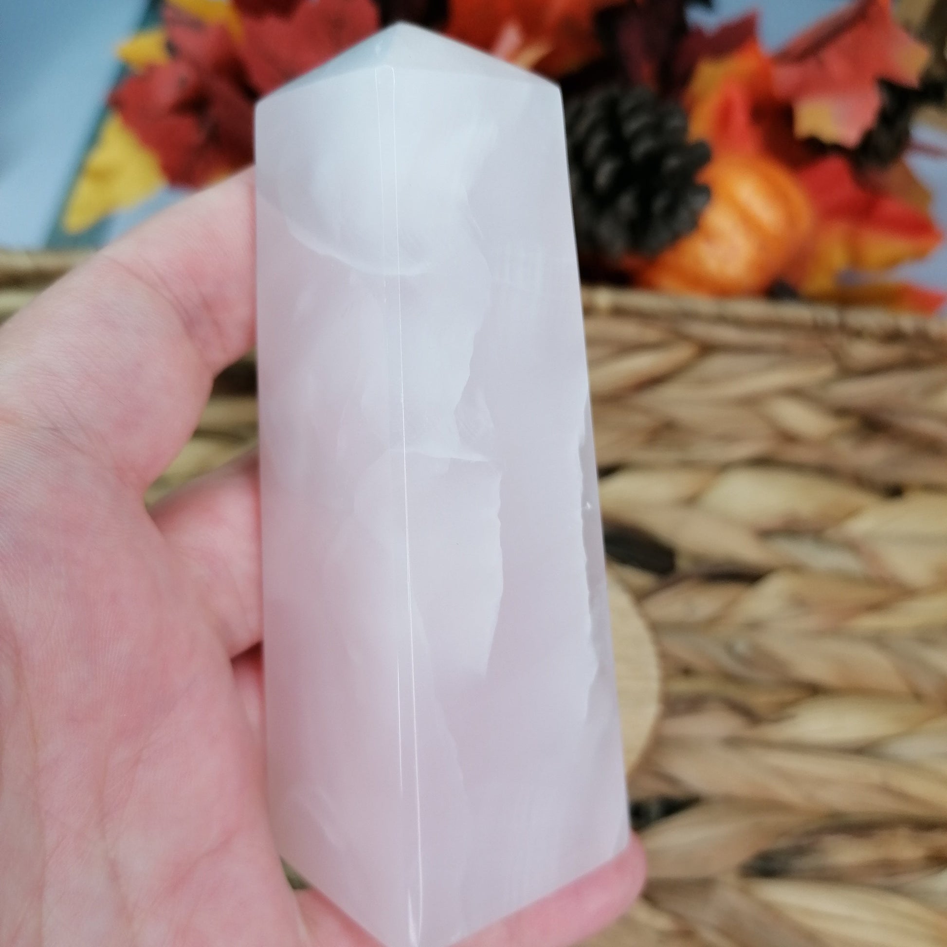 Pink Mangano Calcite Tower