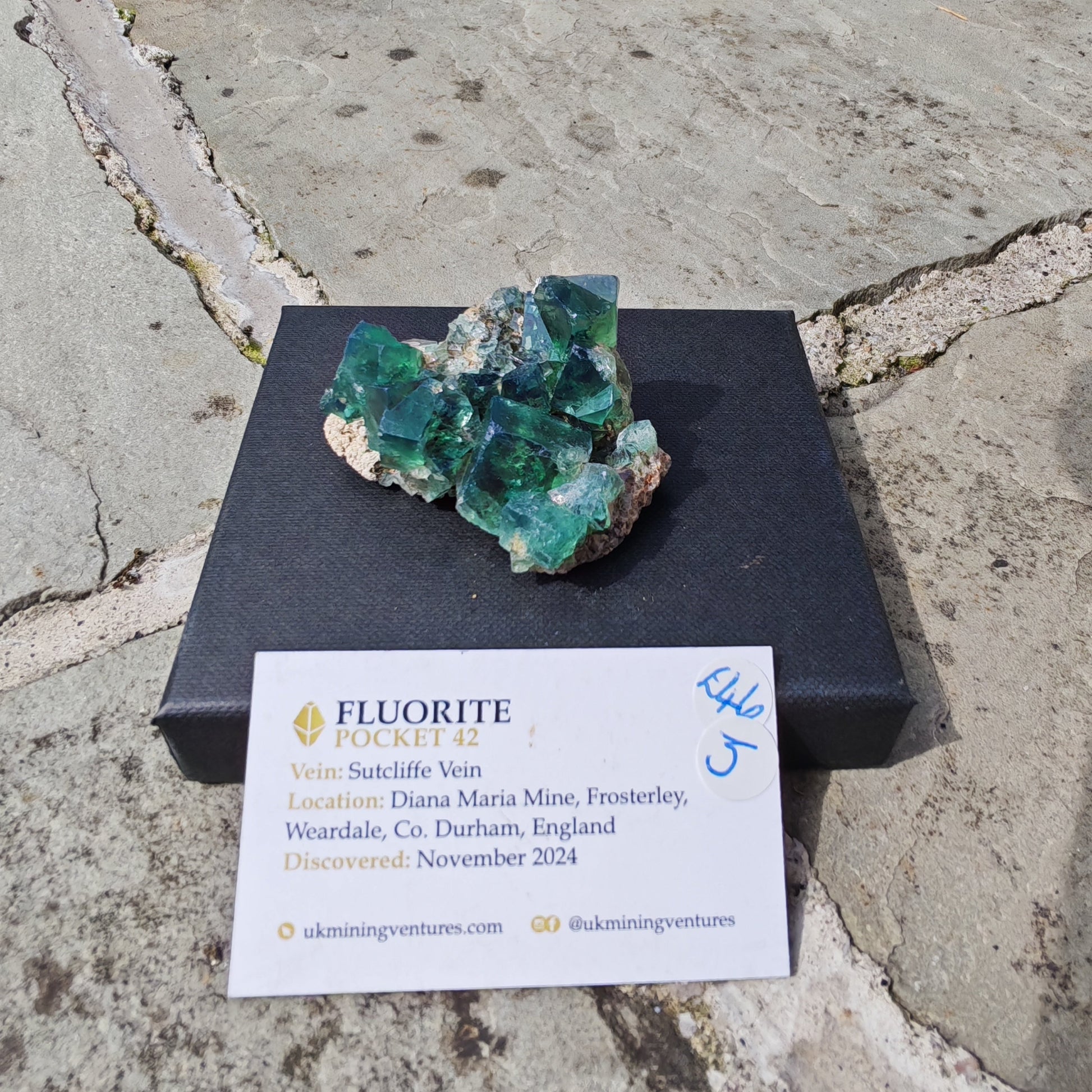 Weardale Fluorite Pocket 42 discovered in 2024