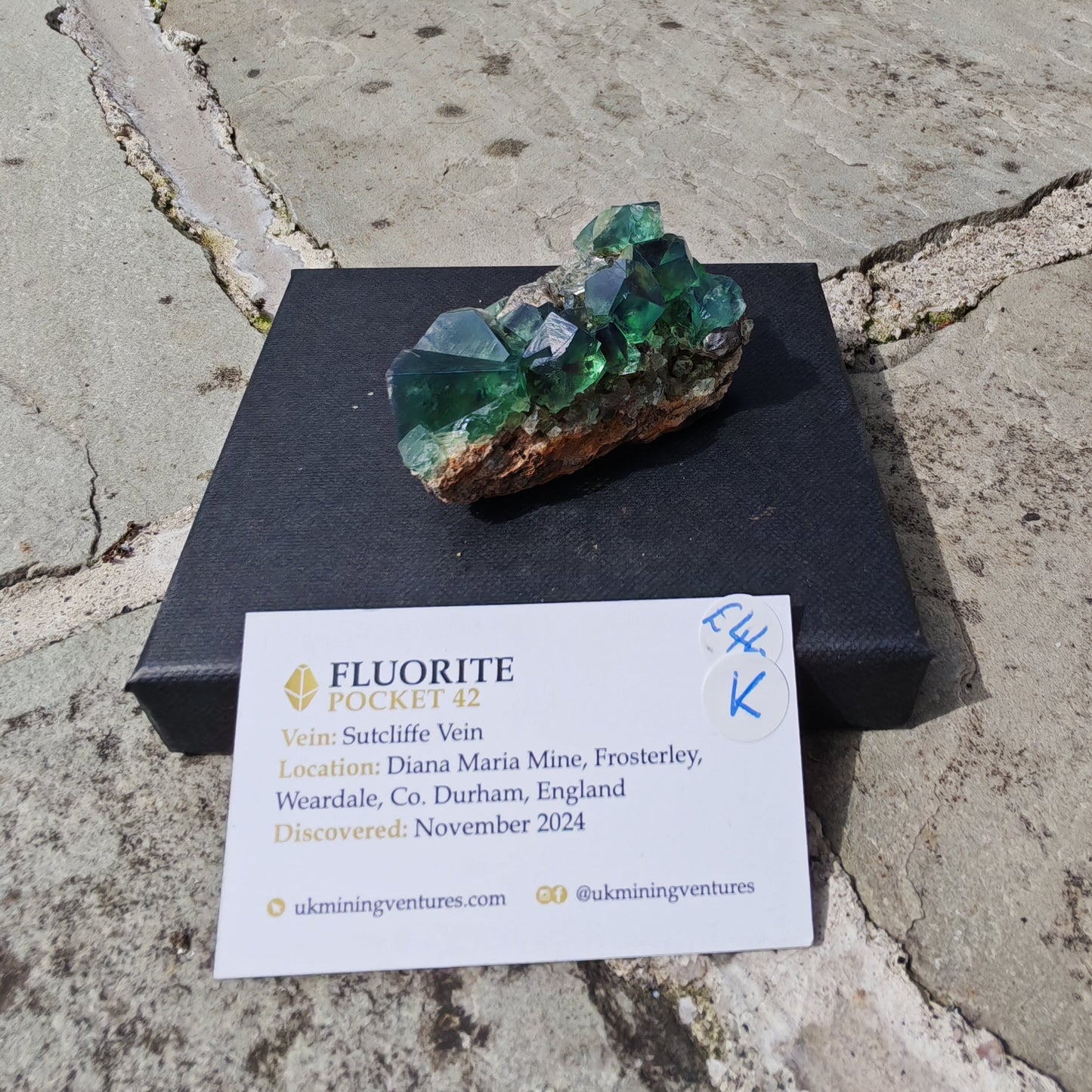 Green Fluorite from the UK that is a new discovery known as Pocket 42
