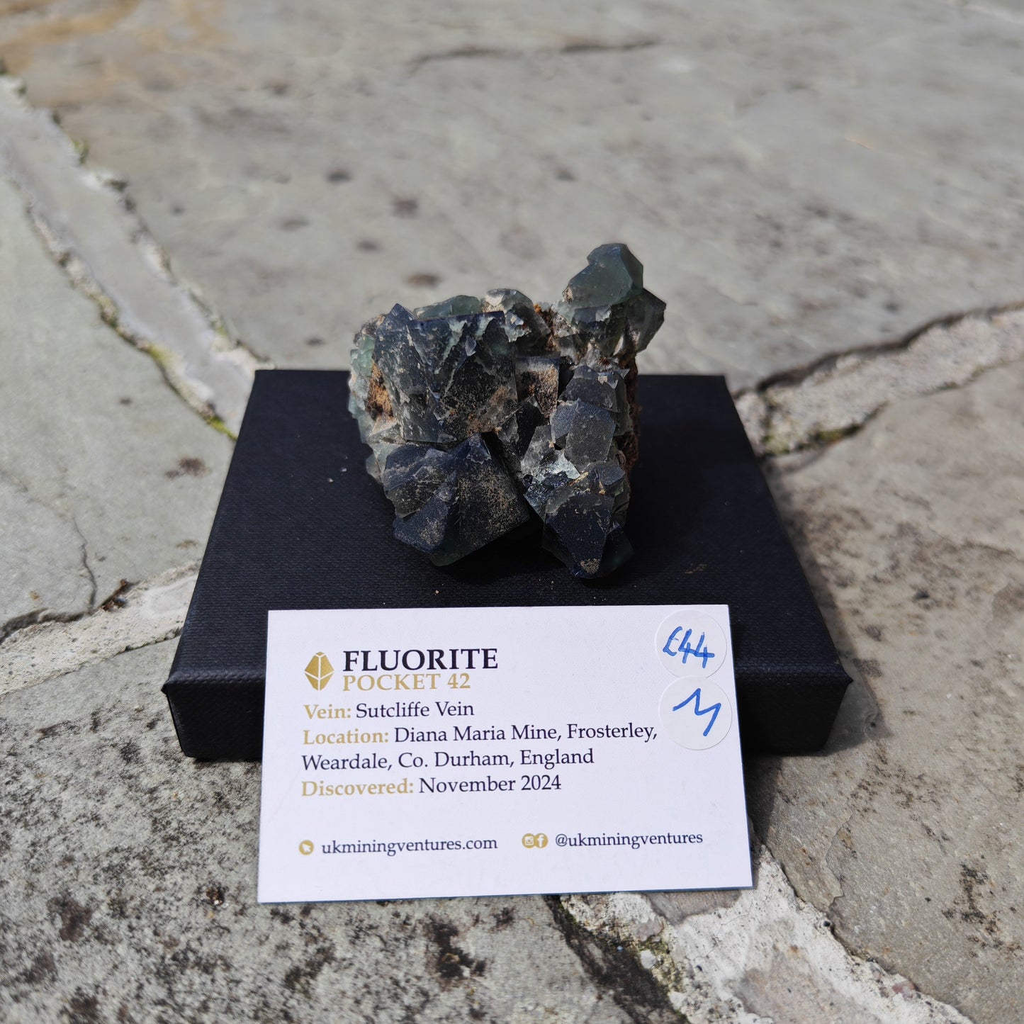 Pocket 42 Fluorite specimen