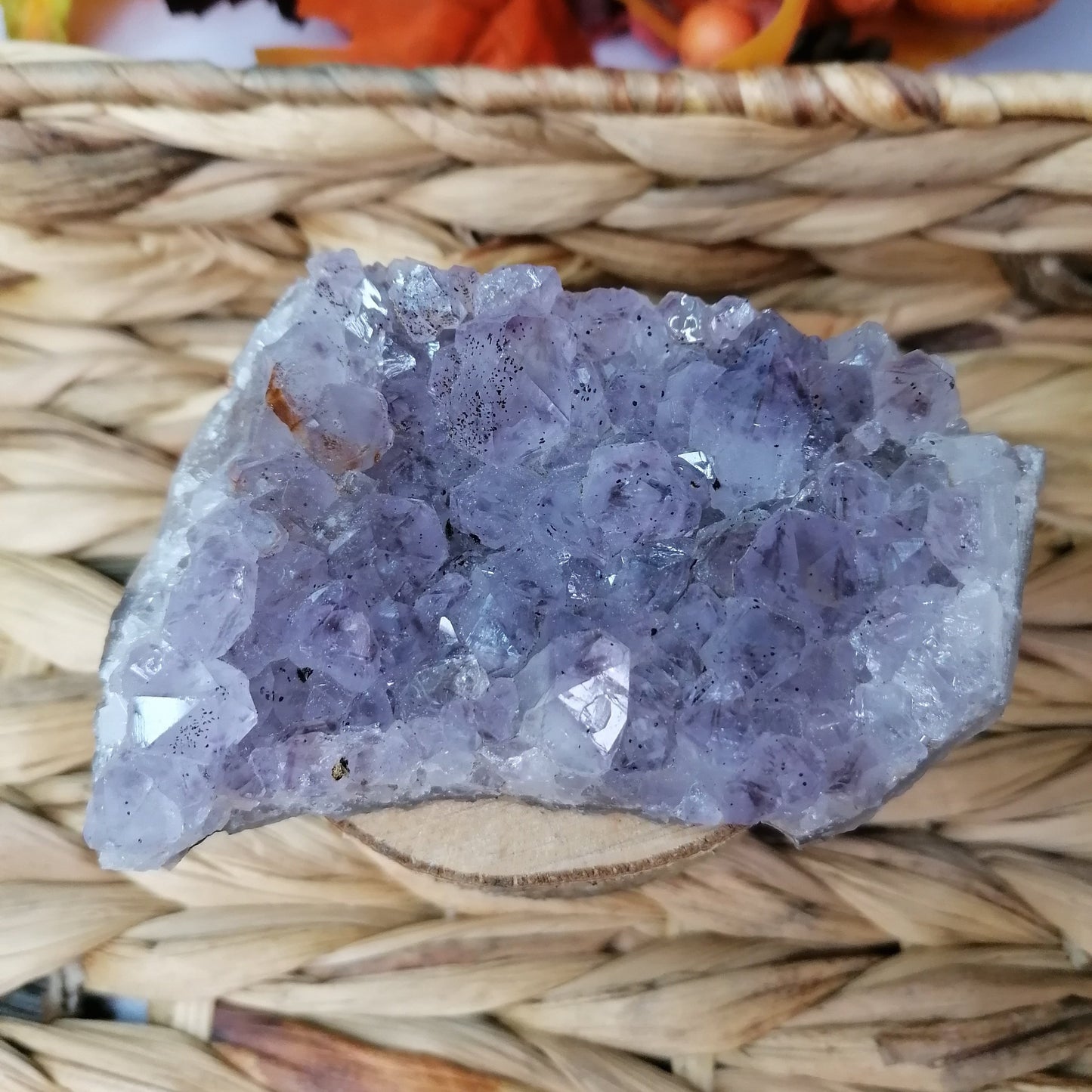 Purple Amethyst and Quartz Cluster