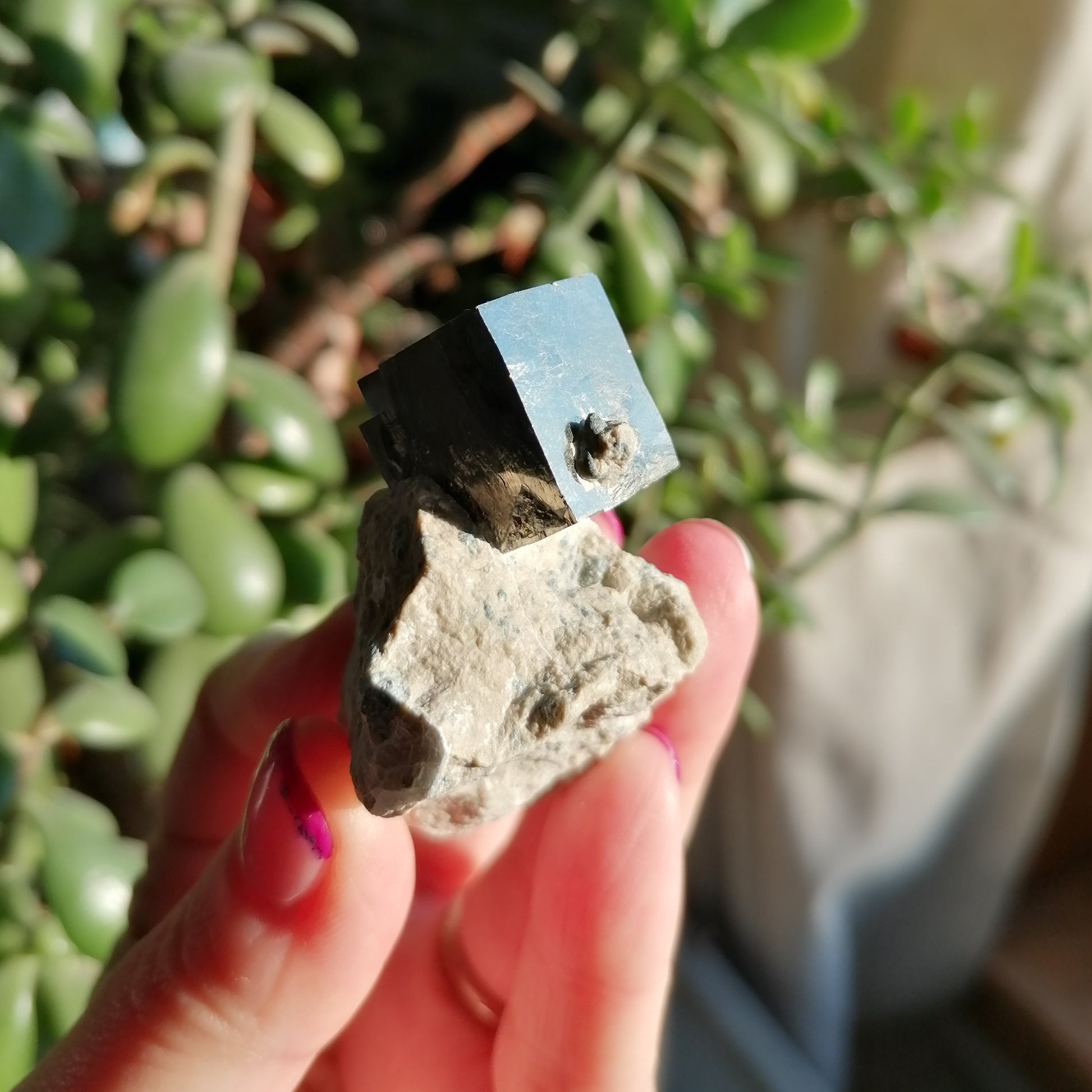 Pyrite Cube on Matrix, high grade from world famous spanish mines