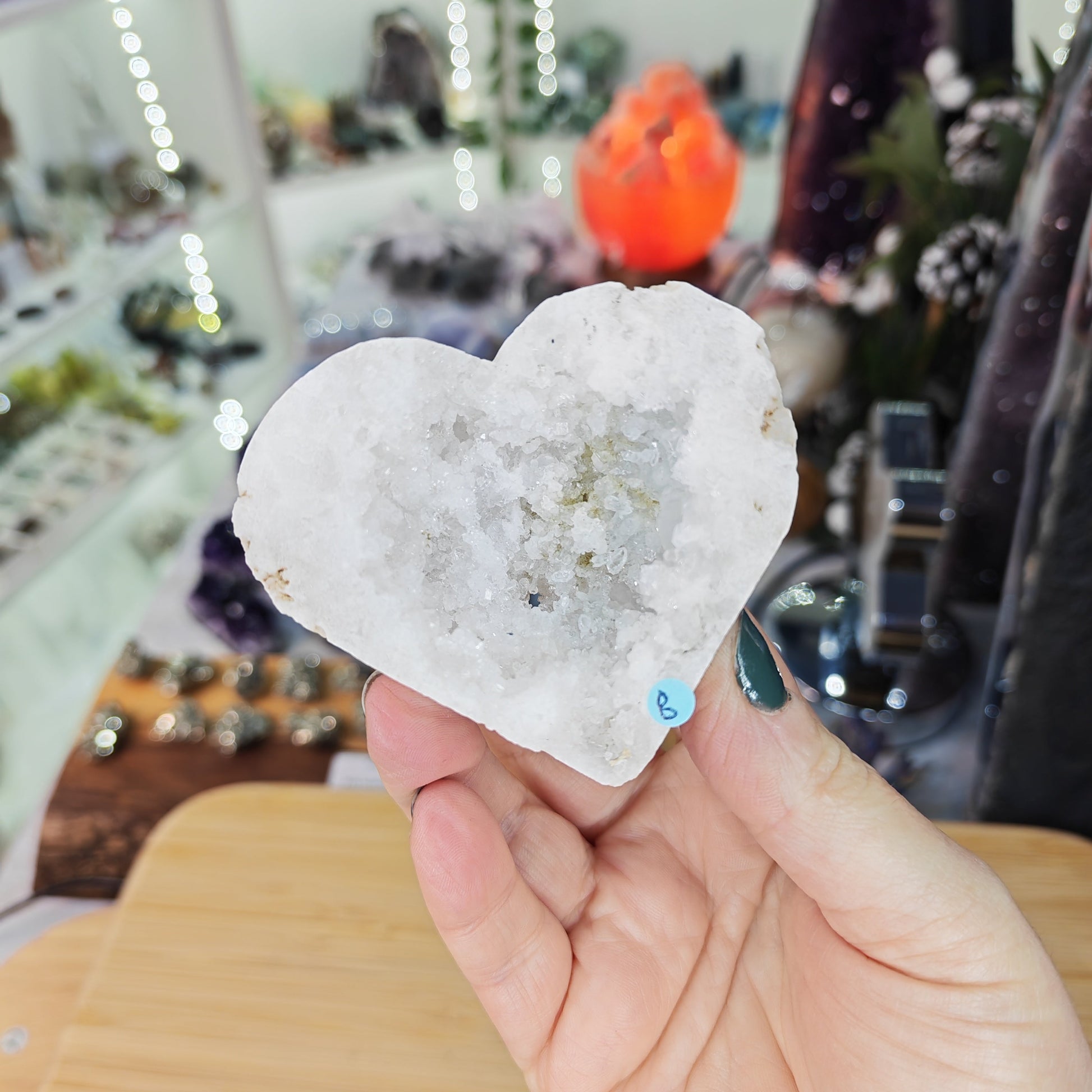 Quartz Geode Heart Option B