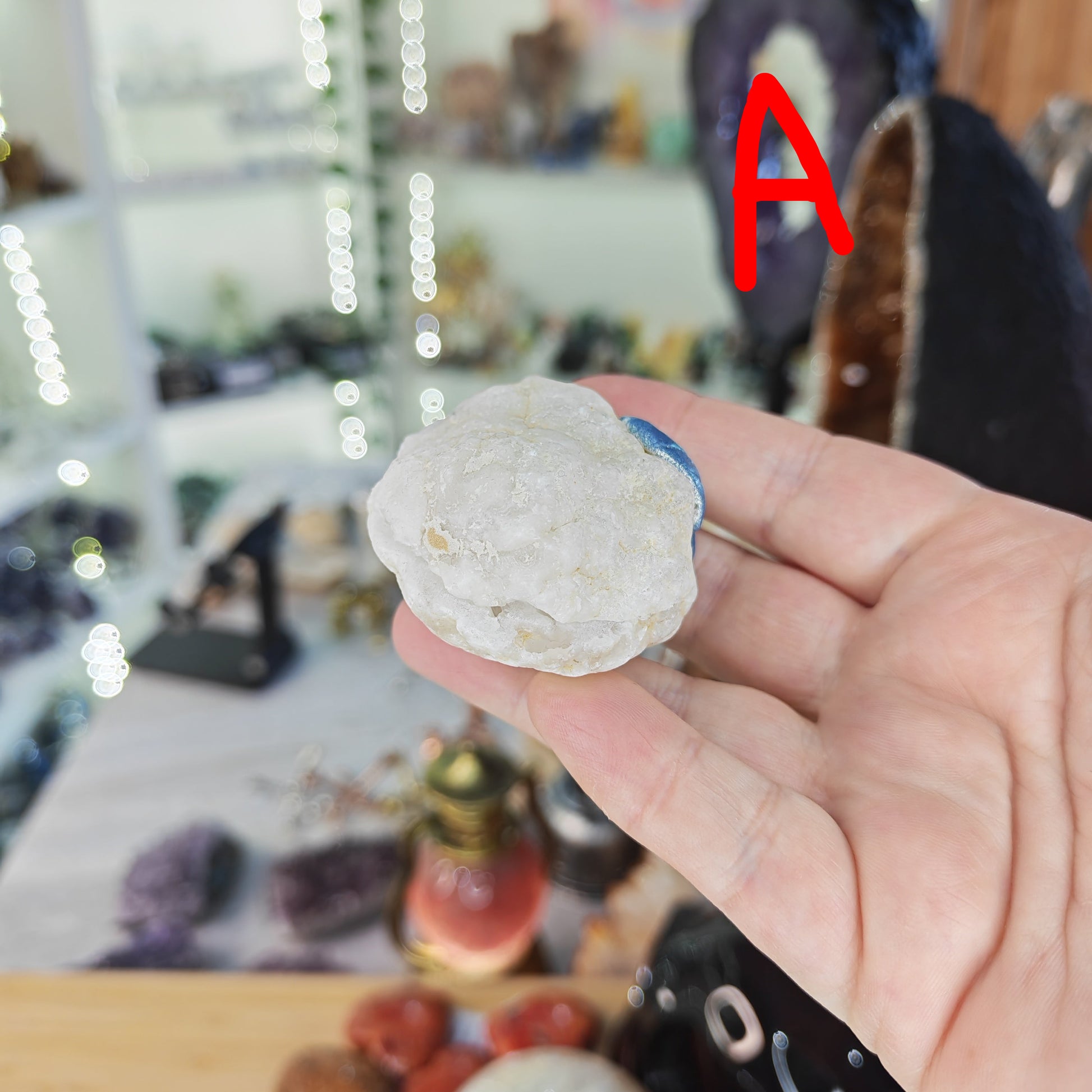 Quartz Geode Ring Box Option A