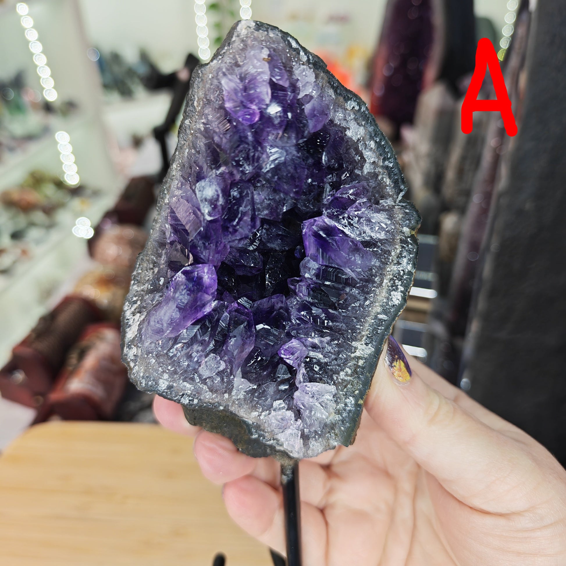 Raw Amethyst on Stand Option A