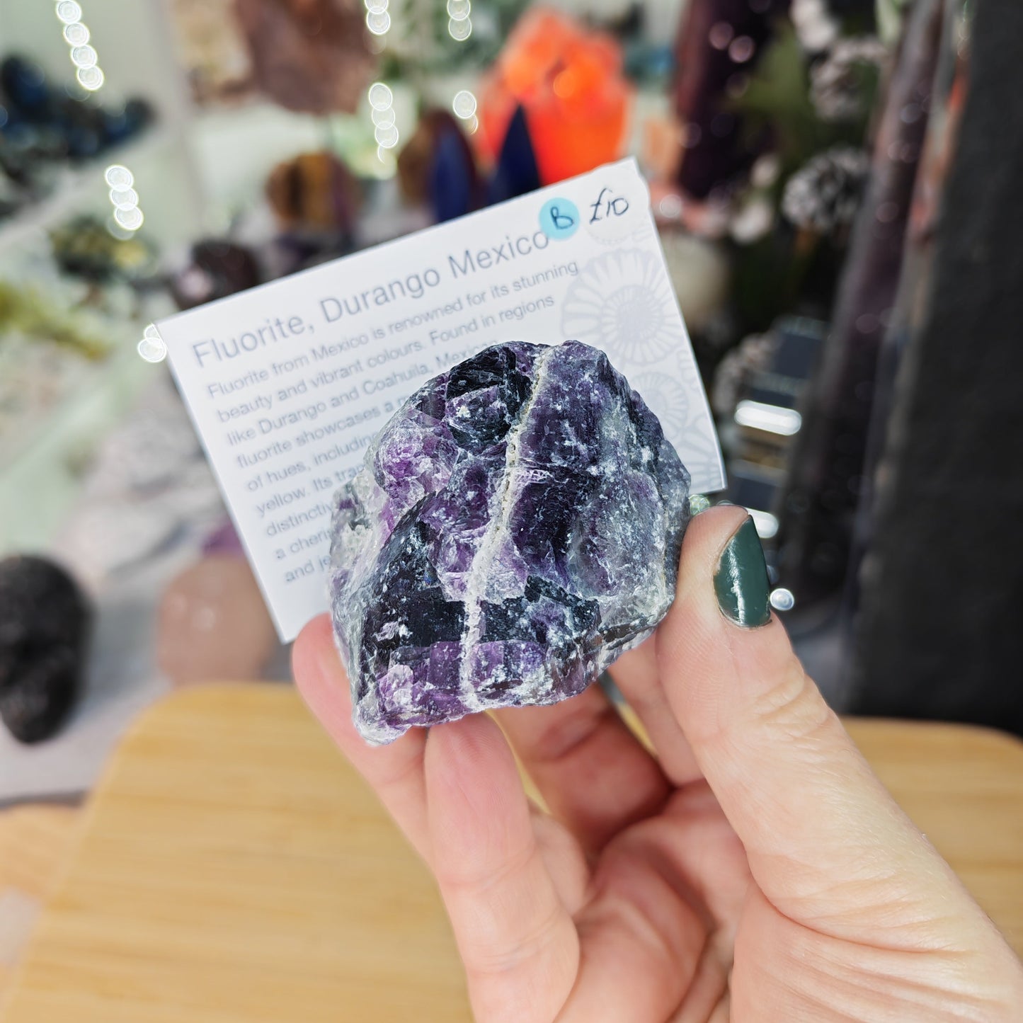 Raw Fluorite from Durango Mexico Option B