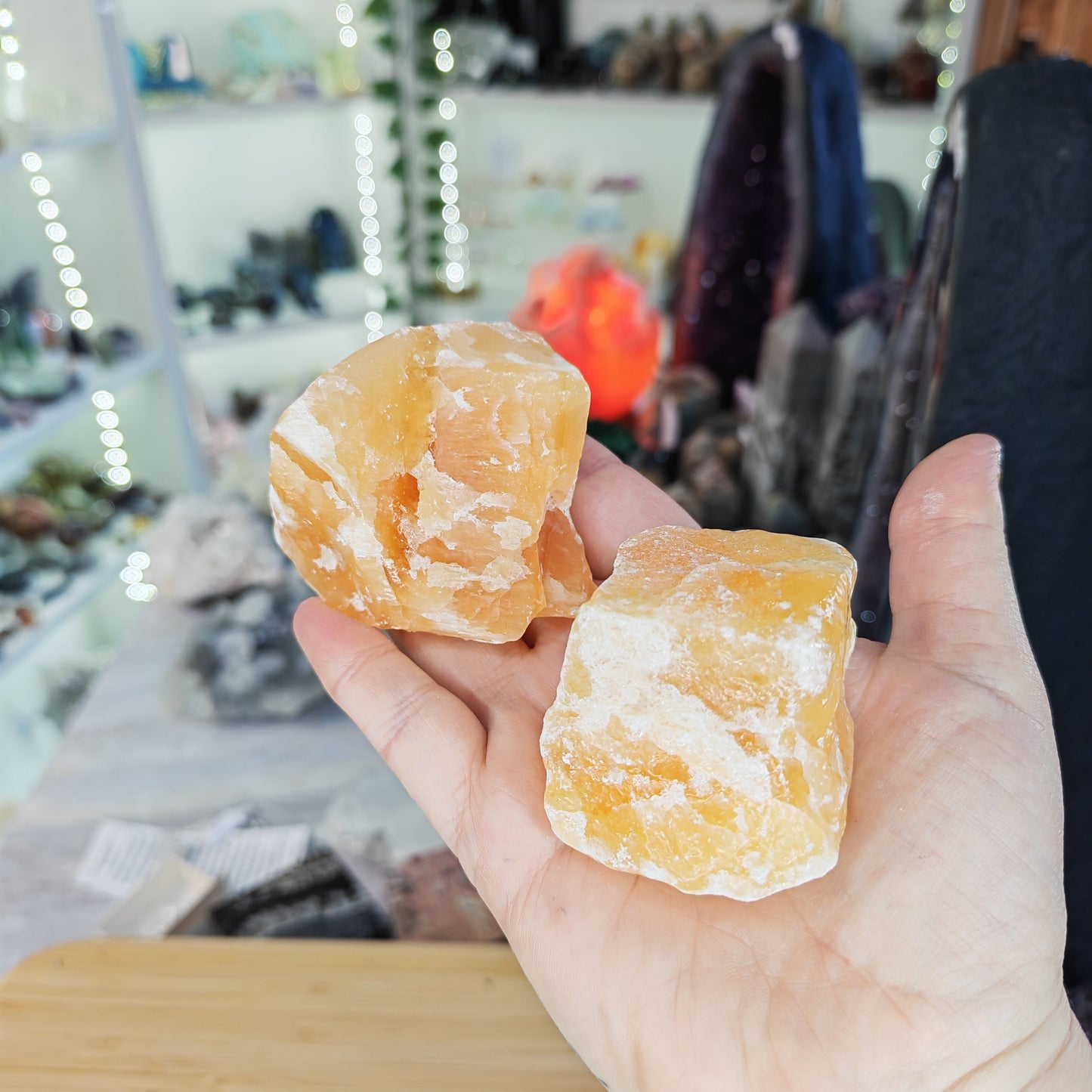 Raw Orange Calcite