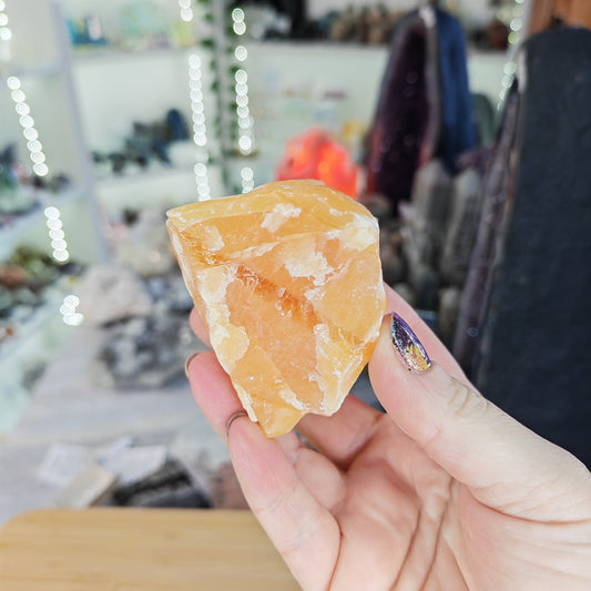 Raw Orange Calcites