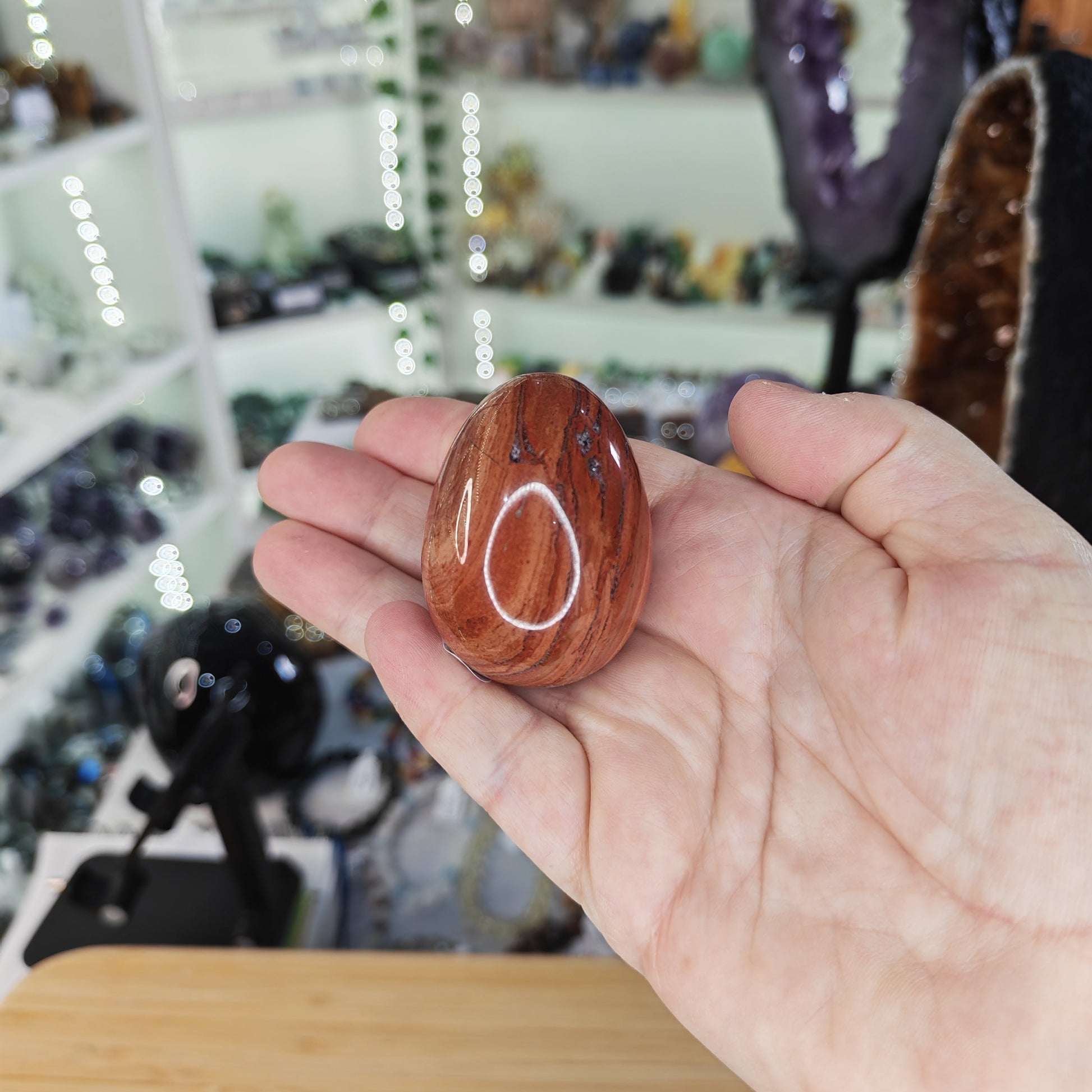 Red Jasper Crystal Egg
