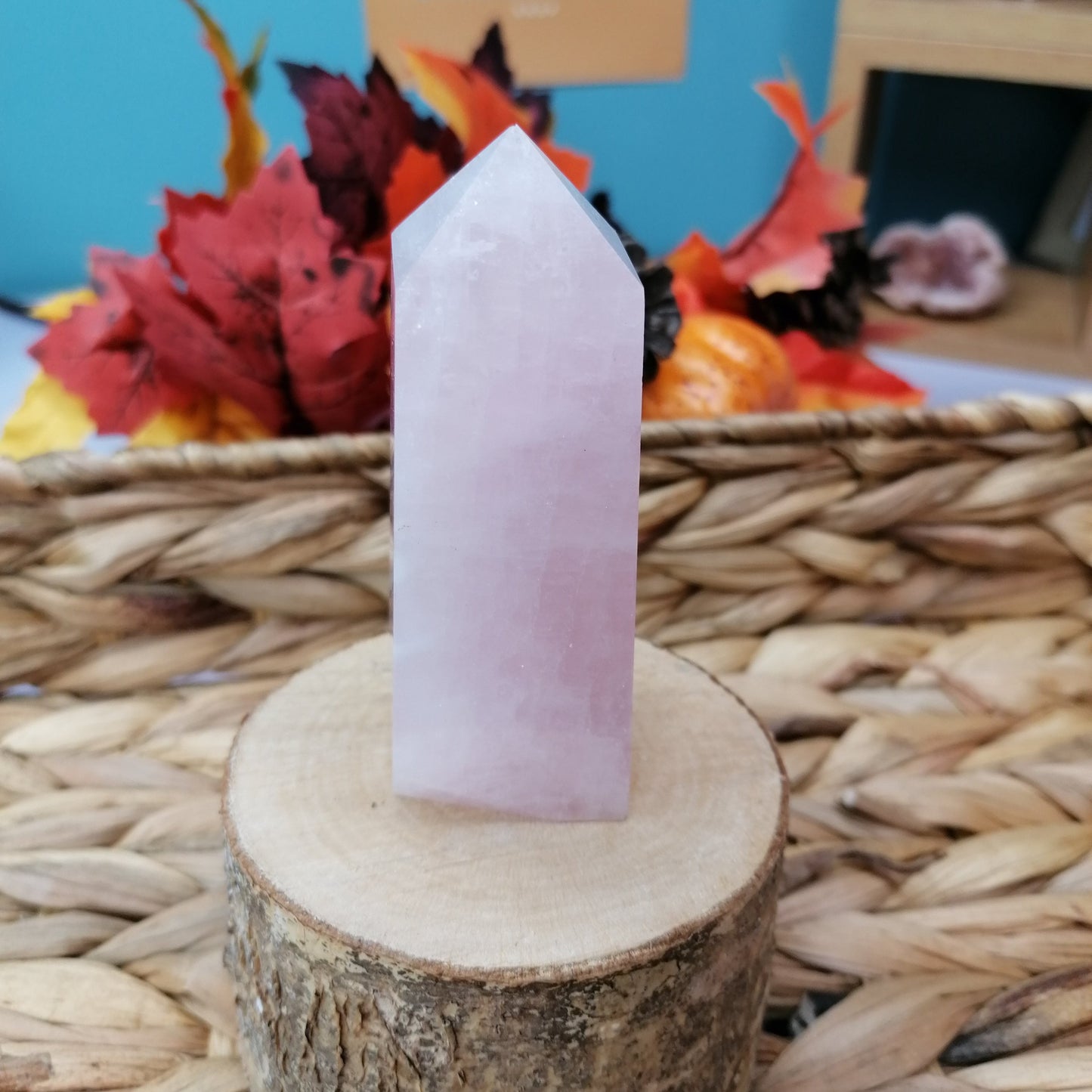 Pink Rose Quartz Obelisk Tower