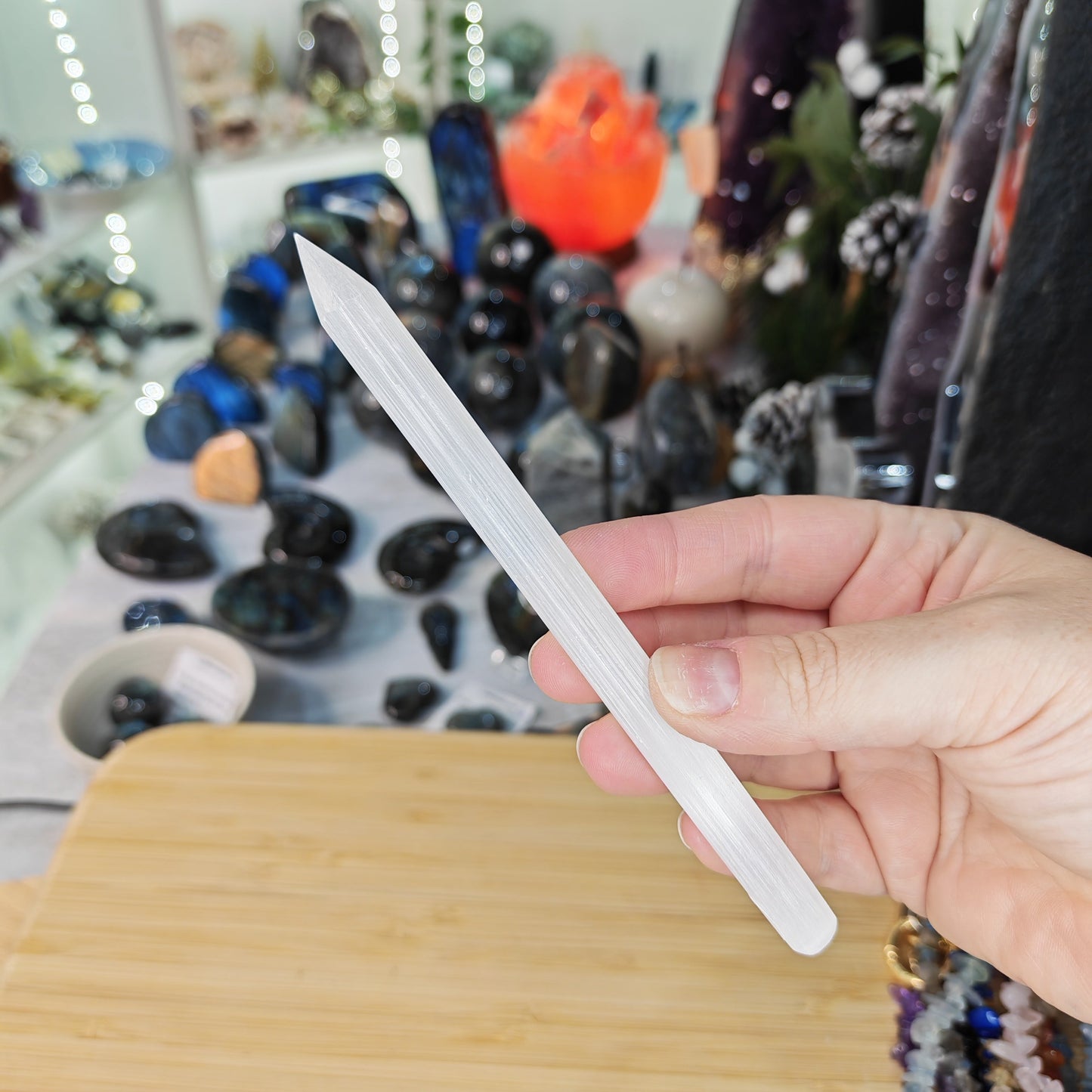 Selenite Pencil Wand