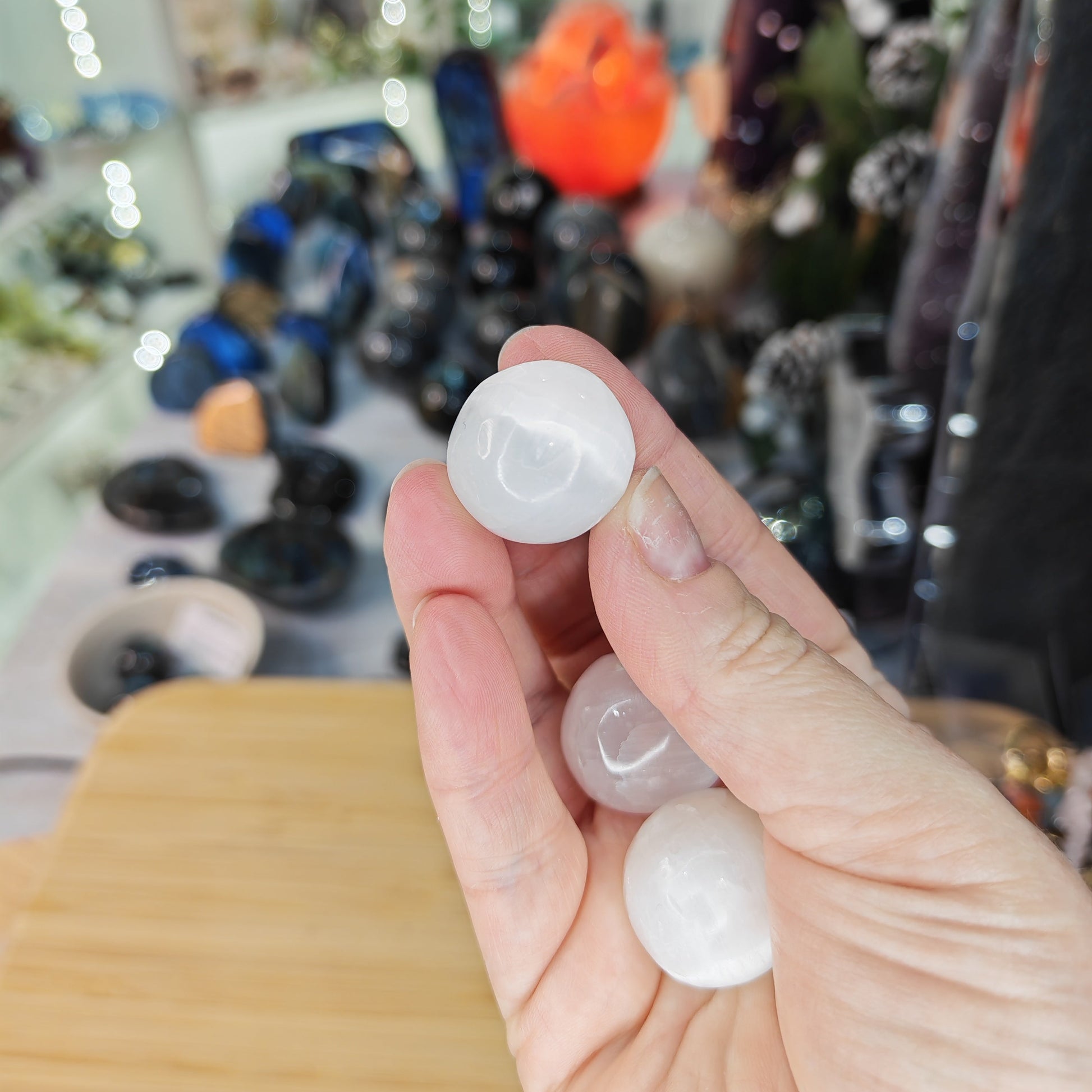 Selenite Tumble stone