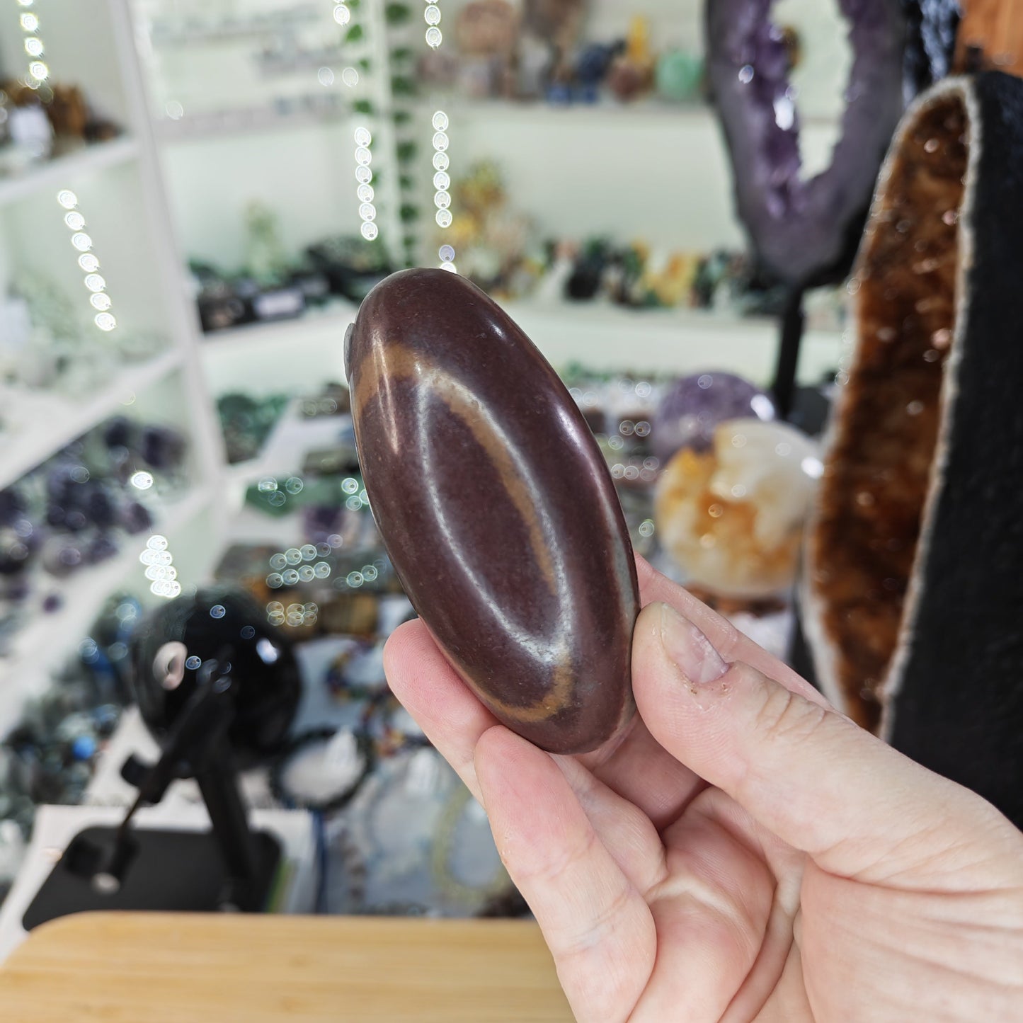 Shiva Stone Lingam Palmstone
