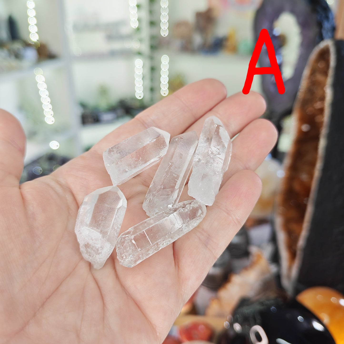 Small Clear Quartz Point Option A