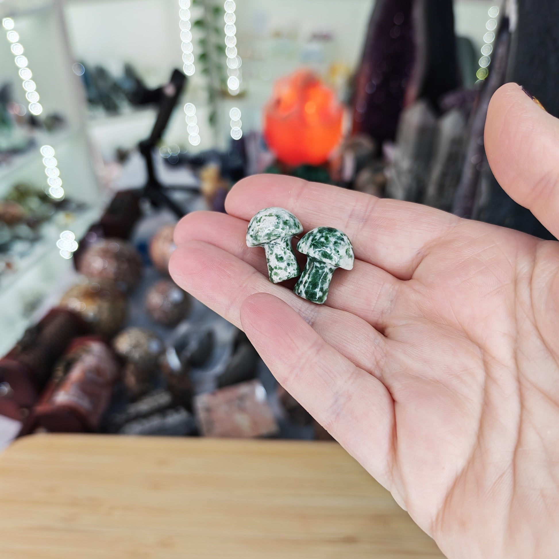 Snake Dragon Jade Mini Mushroom